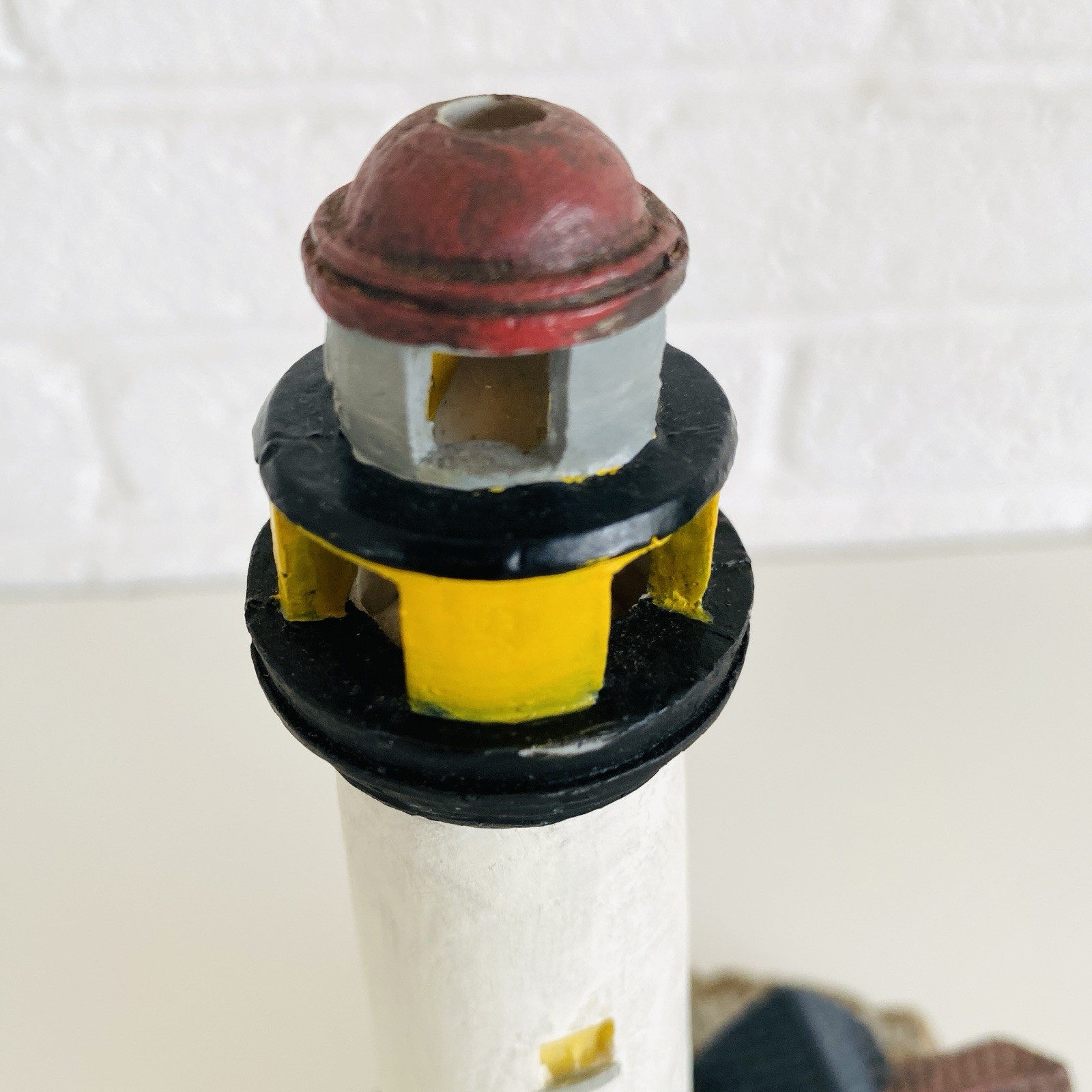 Lighthouse Lighted Nautical Decor Set Resin Beach Coastal Boating Sailing Theme