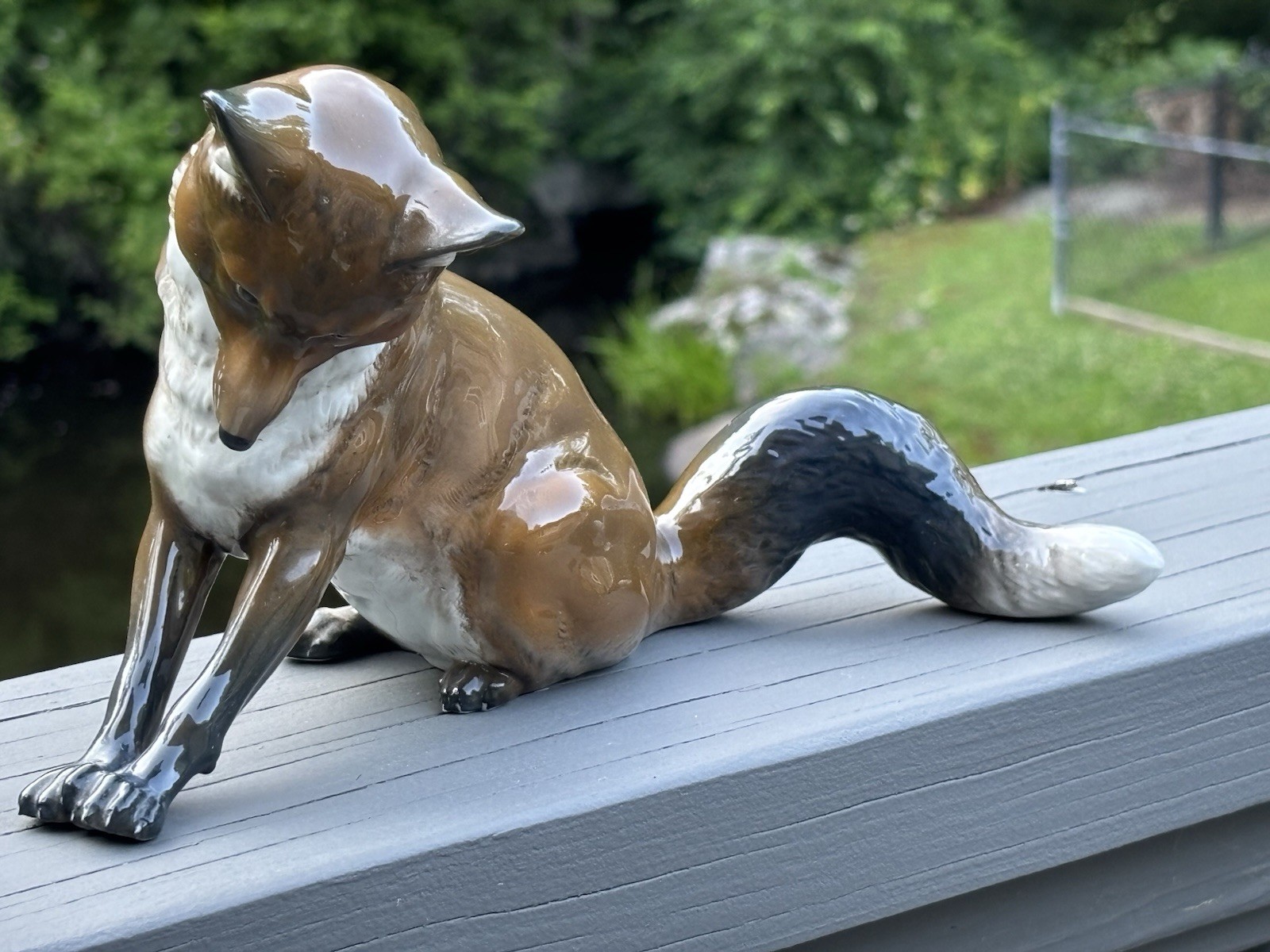 Porcelain Figurine Fox Rosenthal Germany Figurine Vintage
