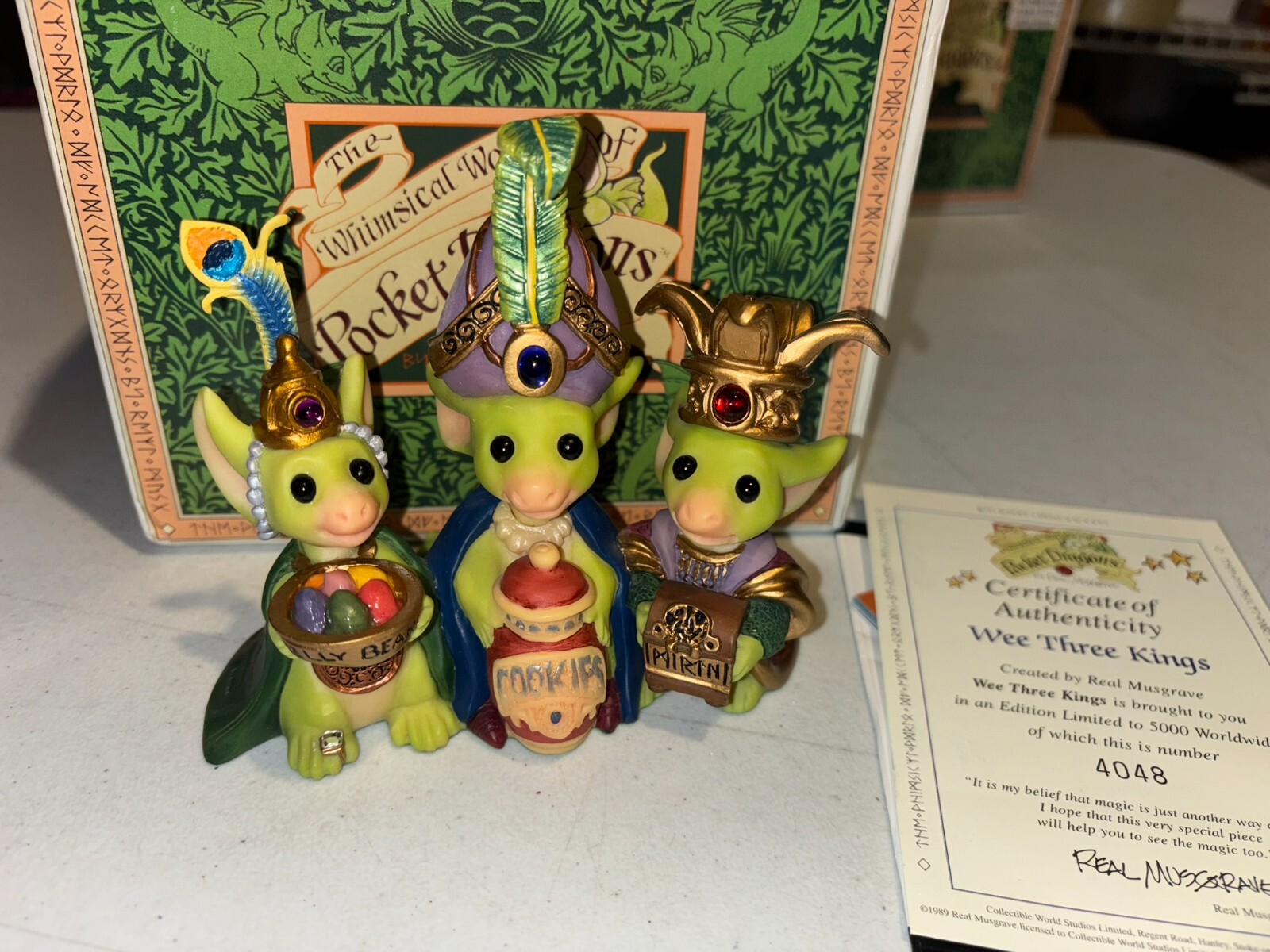 Pocket Dragons Real Musgrave We Three Kings 002799 Statue New RARE M
