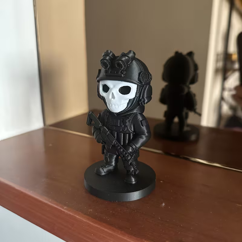 Military Special Forces Soldier Tactical Skull Trooper Figurine Ornament