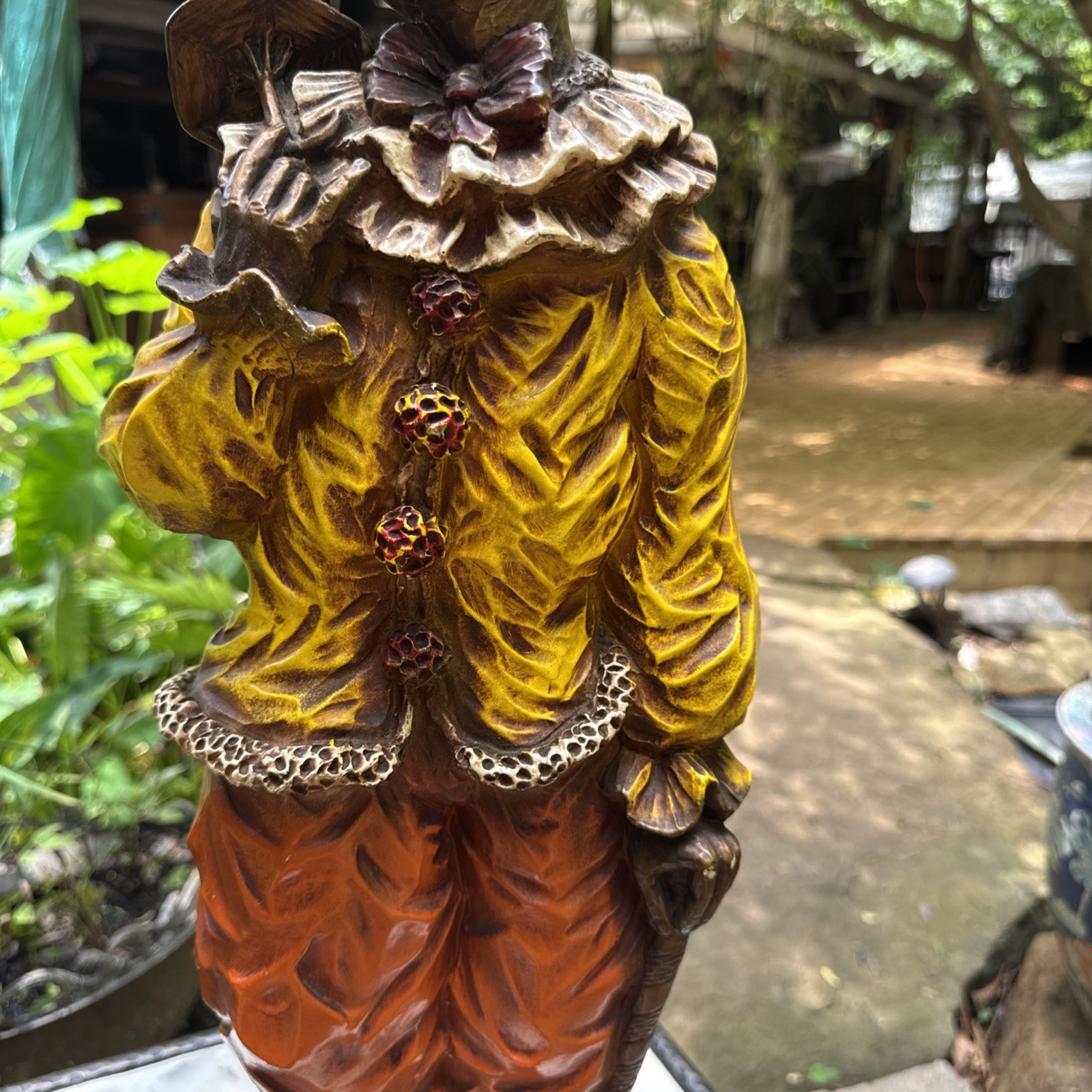 Vintage Universal Statuary Clown Statue Chicago 24″ Tall Sculpture 1966