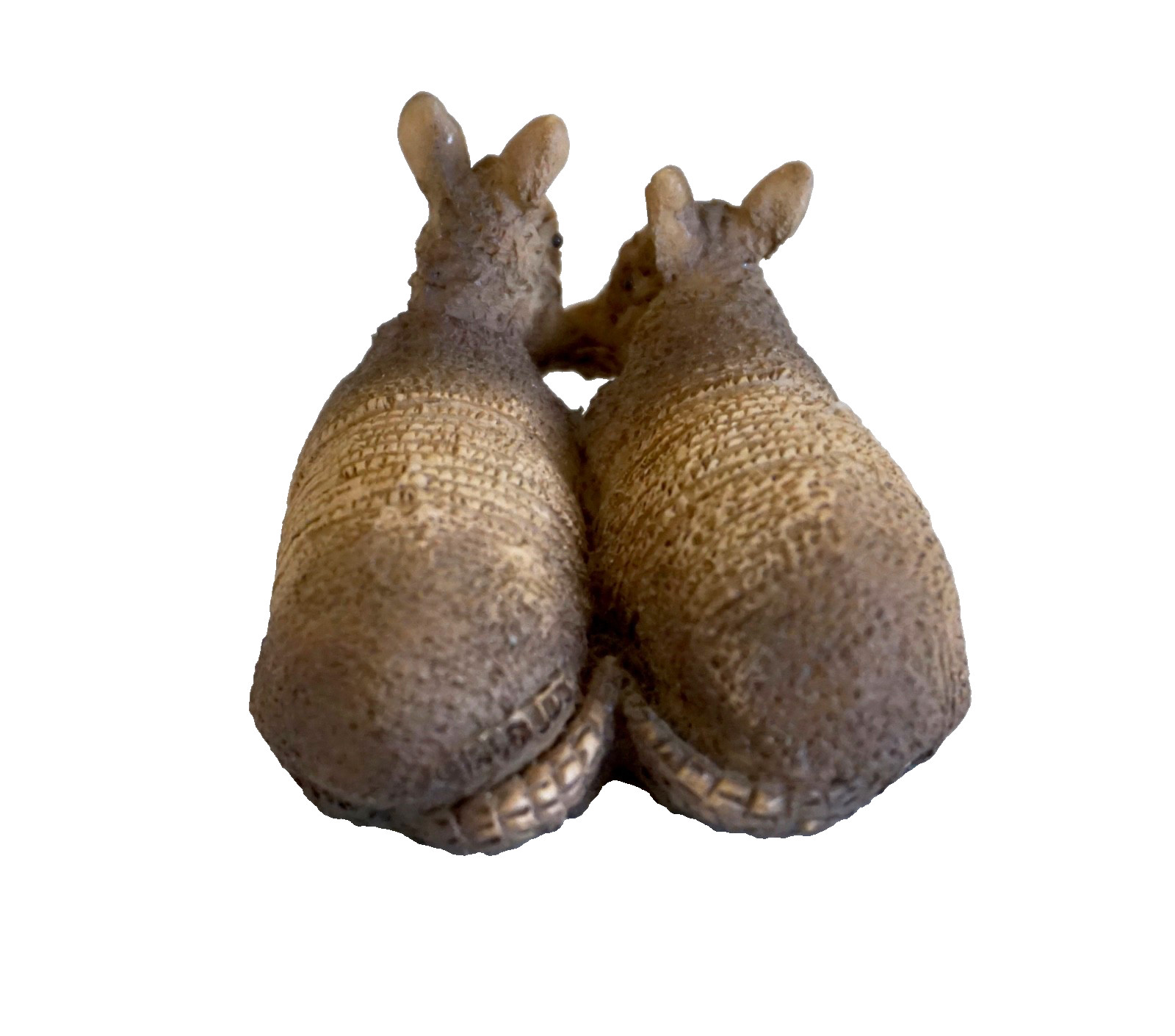 Stone Critters Littles Armadillo Pair Collectible Figurine, Made in USA, SCL-300