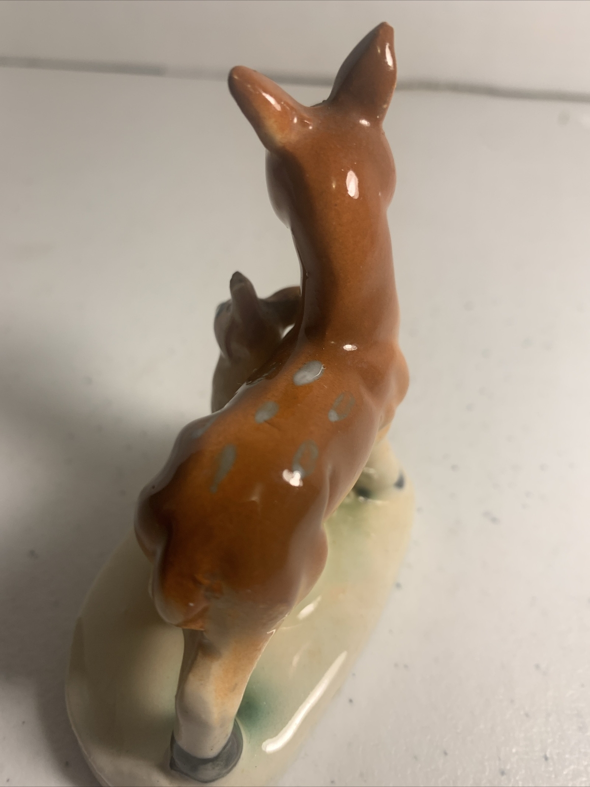 Vintage Bone China Mother Doe & Fawn Figurine 3.25″ Made in Japan MINT