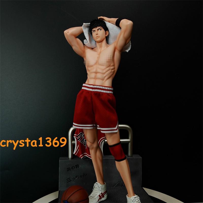 H33CM Replica 1/6 SLAM DUNK Mitsui Hisashi Statue GK Painted Figure Model Gift