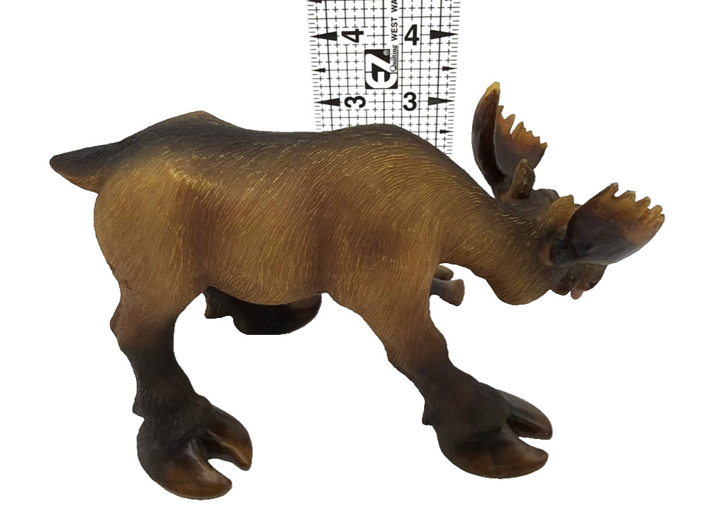 Vintage Sealmark Funny Silly Moose Figurine Resin 7.5″Lx4″T-Tongue Hanging Out