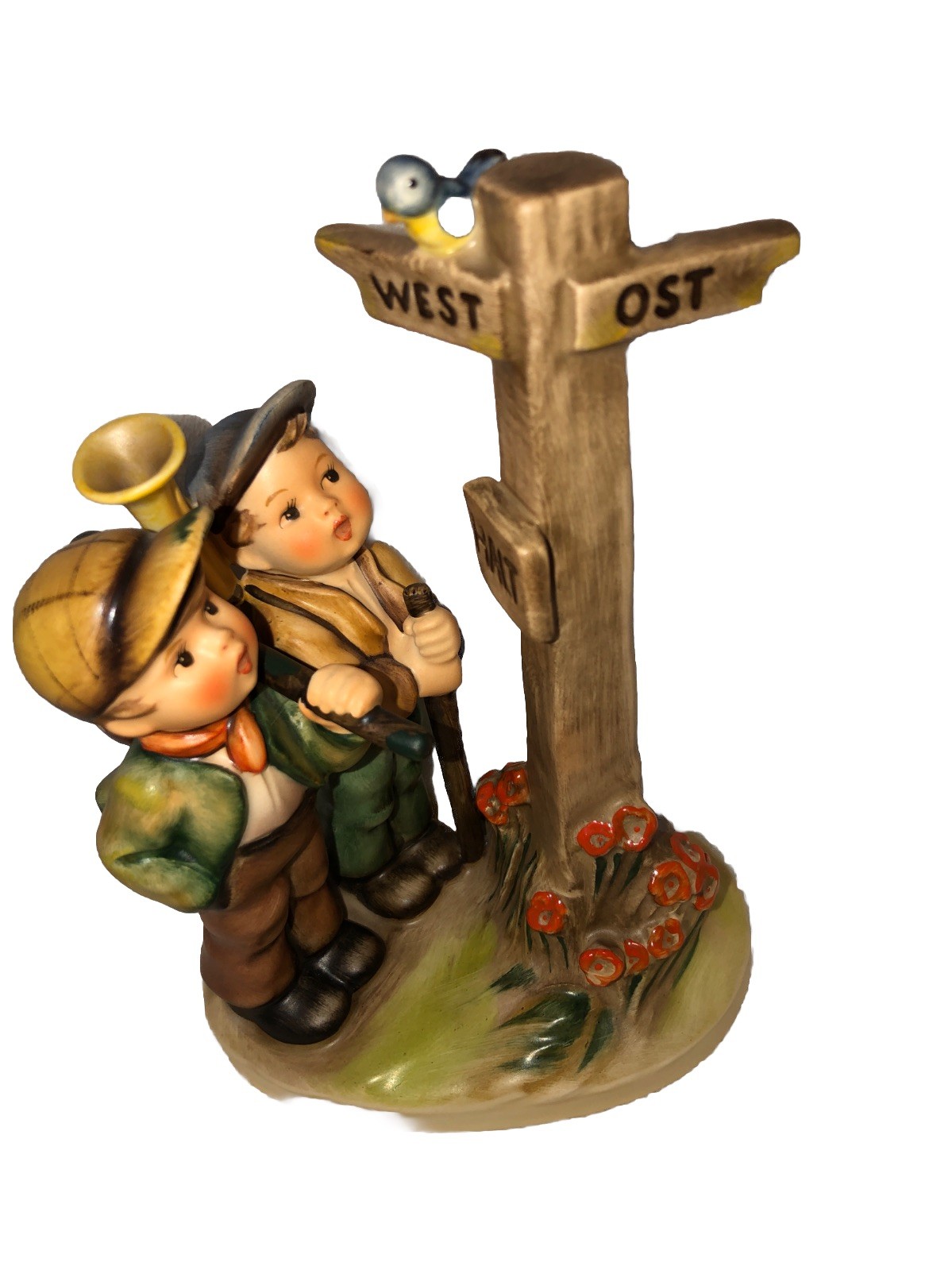 Goebel Hummel 331 Crossroads TMK 7 Germany 1990 Lost Boys 6.75” Large Figurine