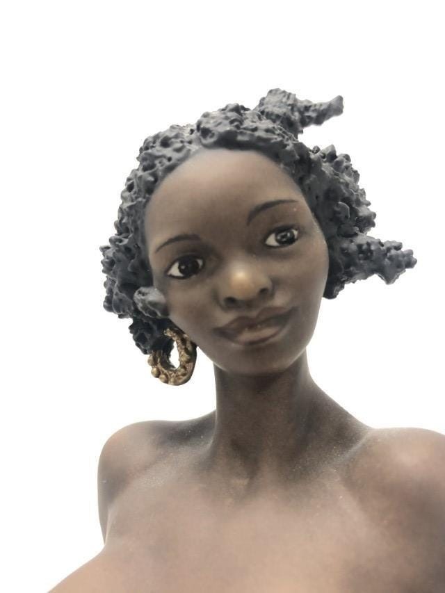 Giuseppe Armani Ebony Sculpture, Limited Edition Porcelain Figurine