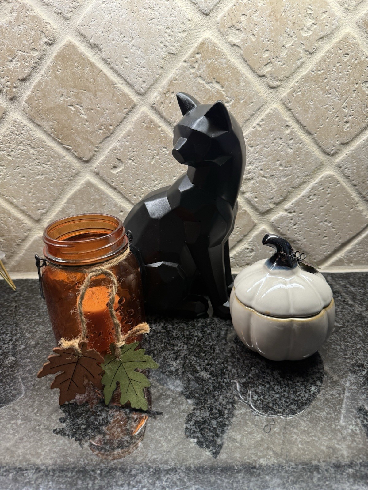 Torre & Tagus Collection Carved Angle Sitting Black Cat Statue Halloween Regal