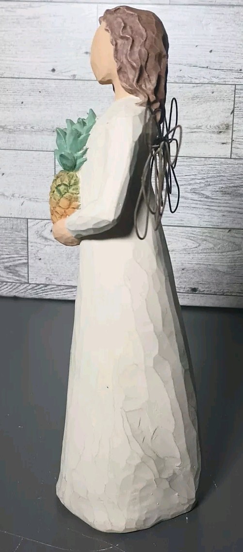 2 Willow Tree Angels (8″ Welcoming Angel, 4.5″ Angel Of Friendship) Susan Lordi