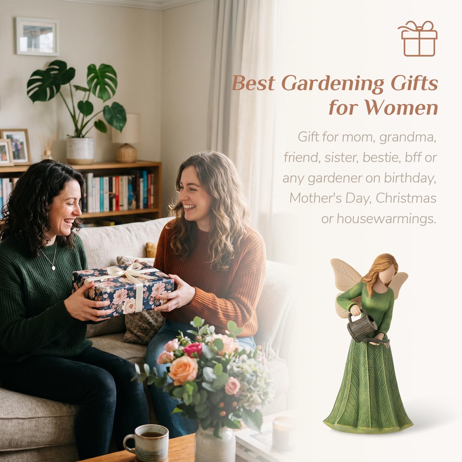 Gardening Gifts for Gardeners Women: Unique Garden Angel Figurine Gift for Pl…