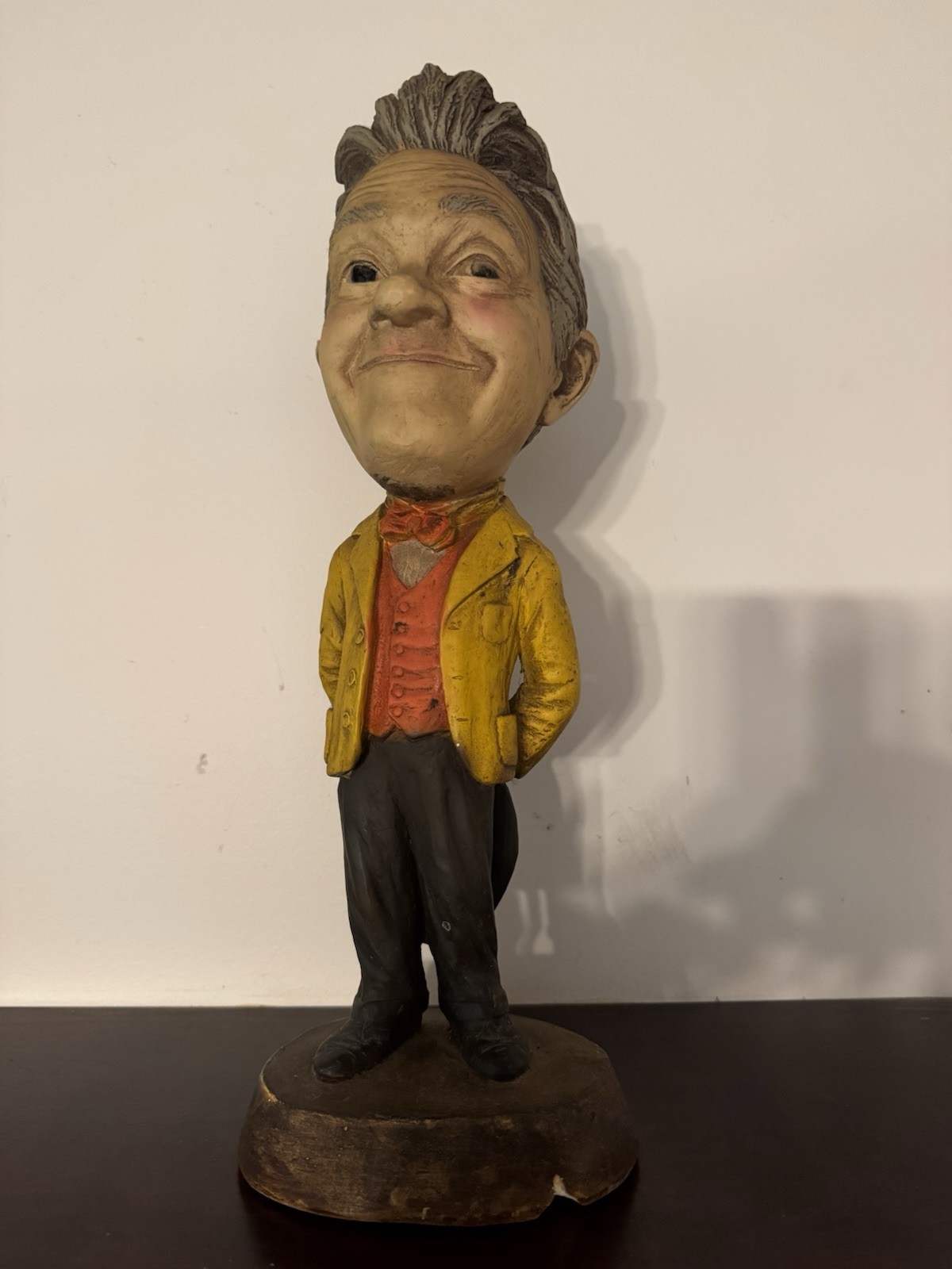 Vintage 1971 ESCO Productions Stan Laurel Chalkware Statue 16.25” Laurel & Hardy