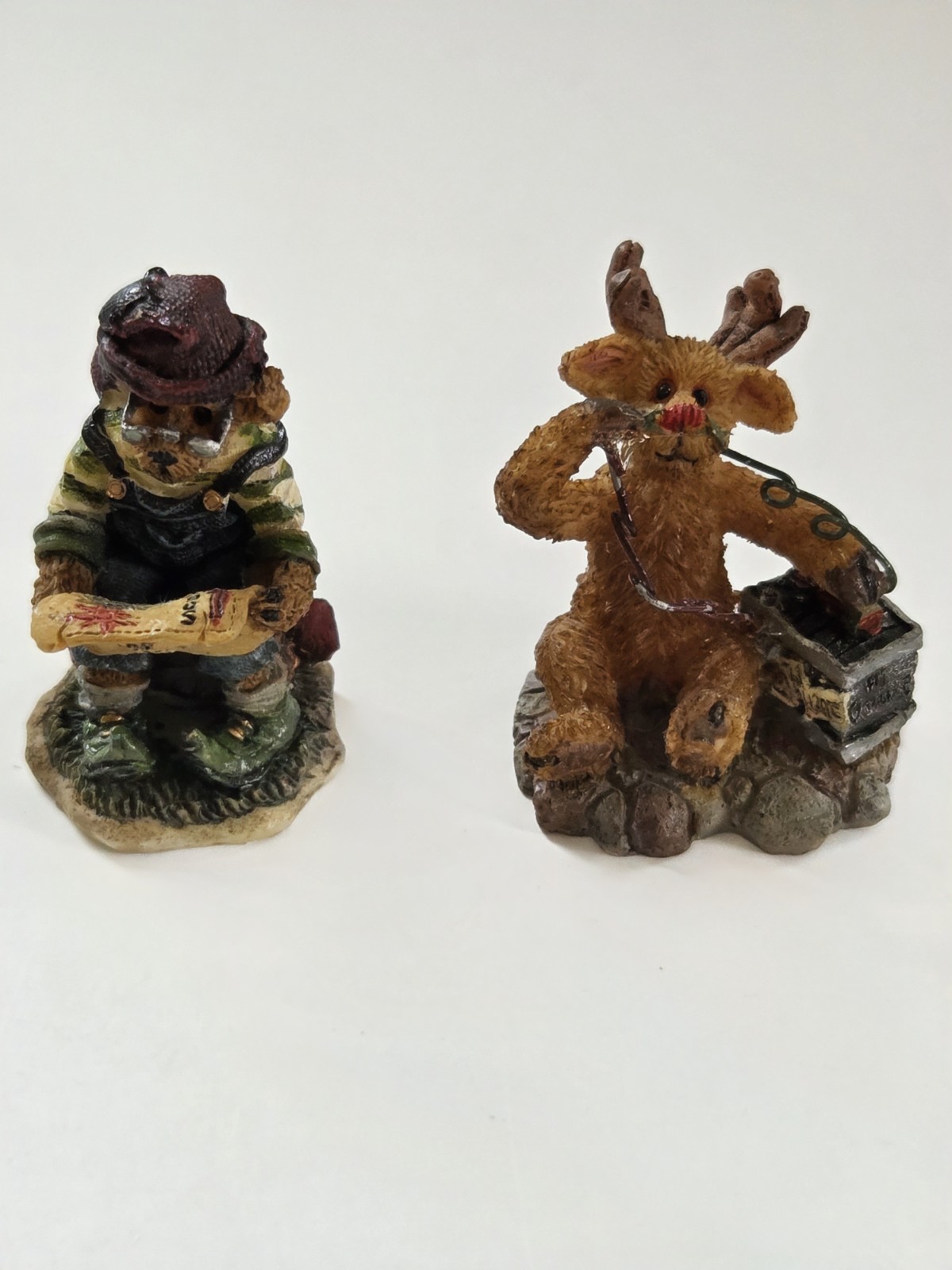 Boyds Bears Kringle’s Village Lot Of 2 Emmett Elfberg & Flash Rudicell Vintage