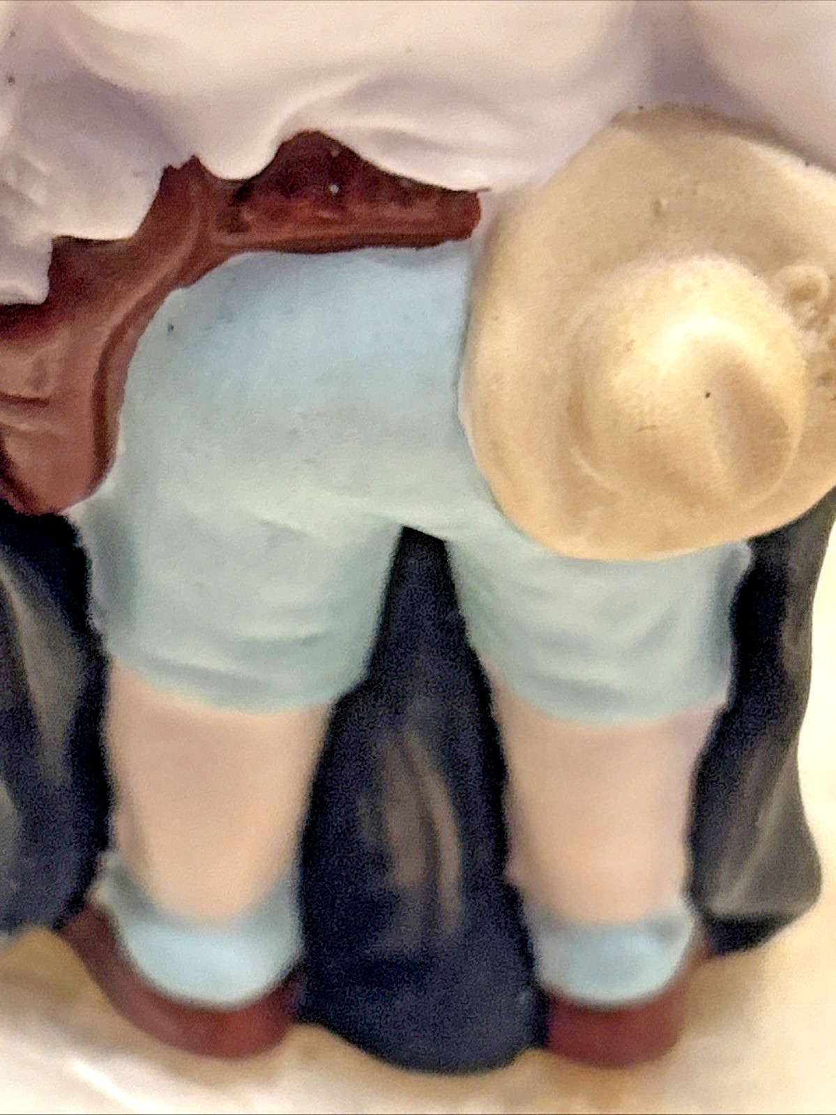 Vintage Mid 20th Century Porcelain Choir/Altar Boy Surprise Cowboy Costume