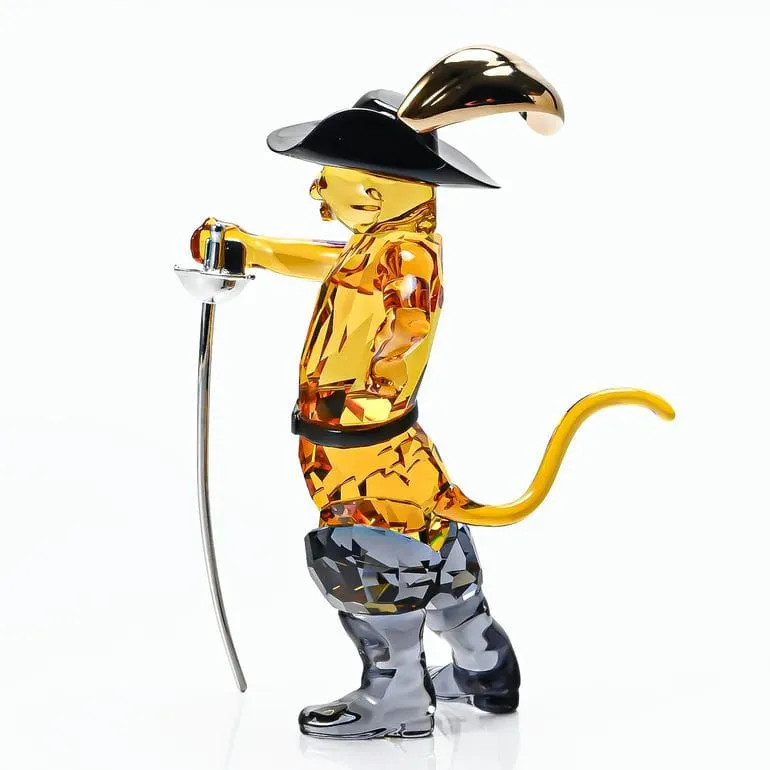 Swarovski Shrek Puss in Boots Crystal Figurine 5720460 598 Facets Ornament Box