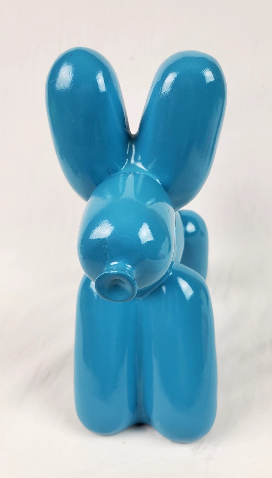 Light Blue Resin Balloon Dog Sculpture Modern Art