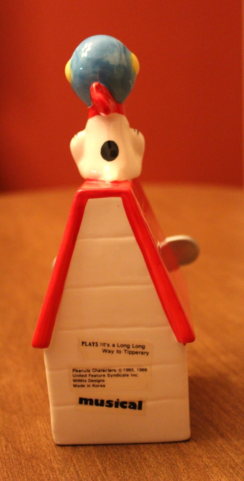 Willitts Snoopy Flying Ace Musical w/ Propeller & Box– 1965/66 Peanuts – Works