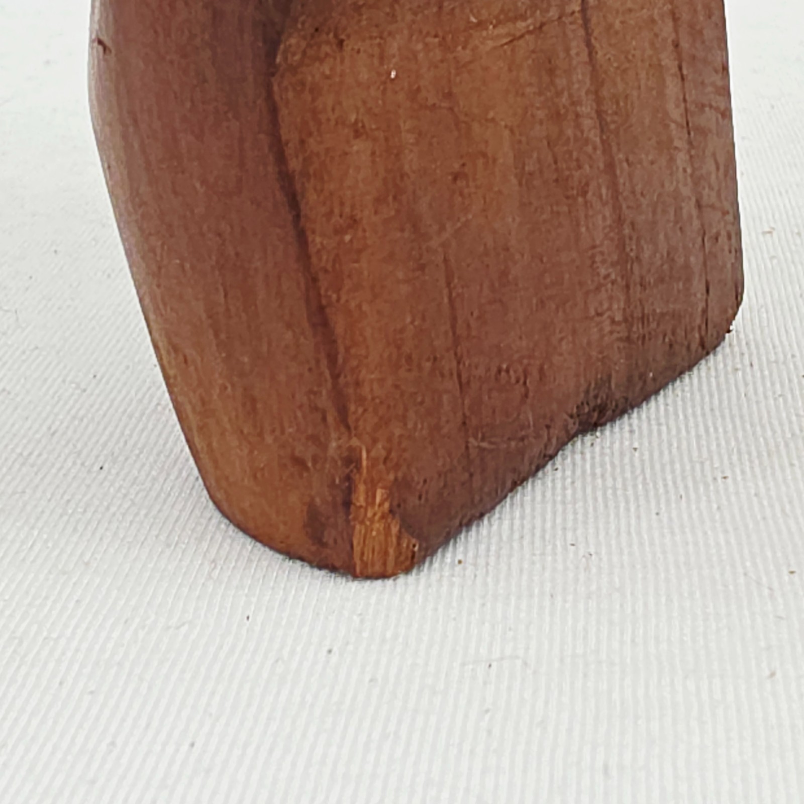 VTG Hand Carved Wooden Moai Style Figure 6.6” Easter Island Inspired