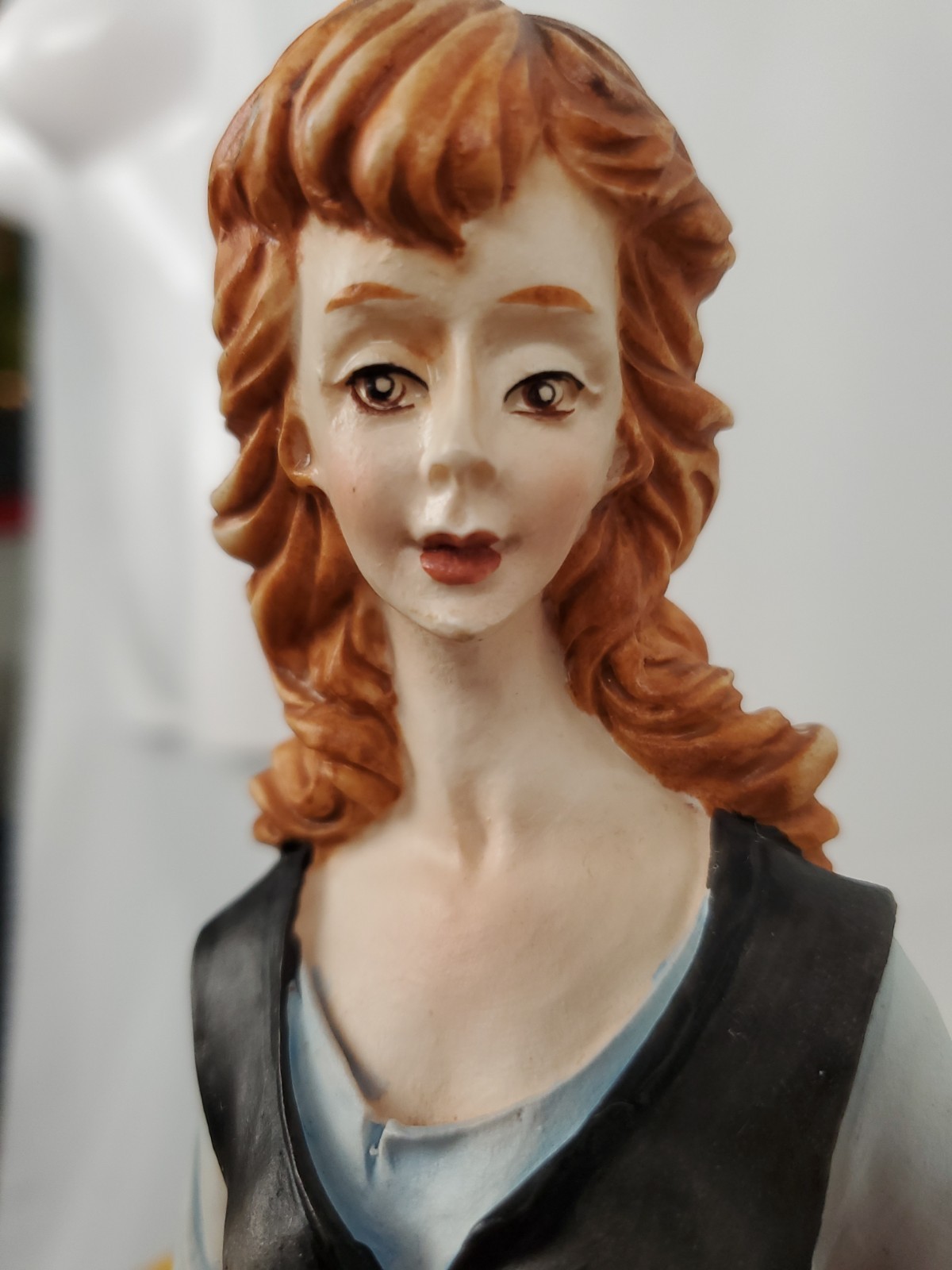Rare Vntg Capodimonte N Italy Scaggiari Woman with Daughter Porcelian Figurine