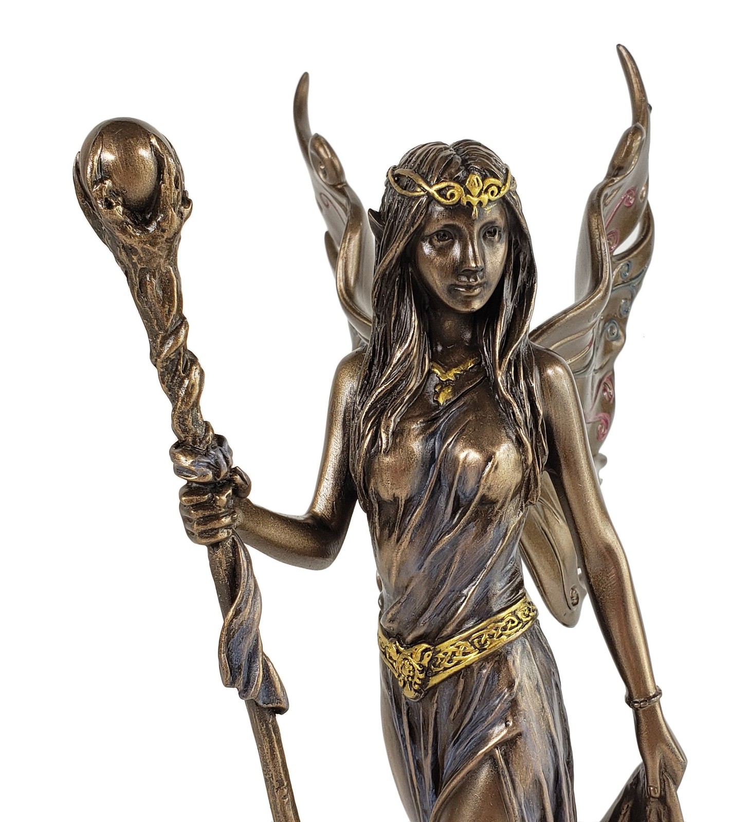 8.75″ Aine Celtic Fairy Goddess of Love Summer Walking Water Bronze Color Statue