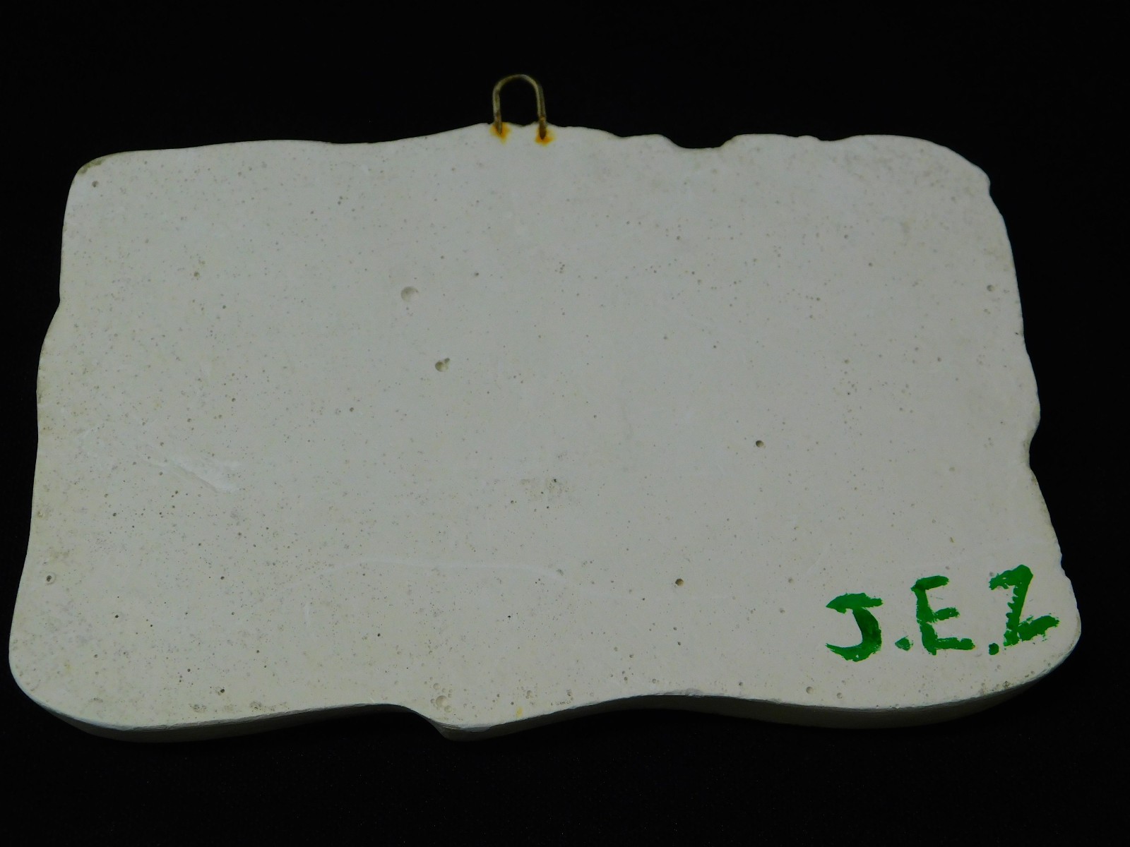 Vintage 1940s CHALKWARE Bible Verse Wall PLAQUE Motto THOU WILT KEEP Is 26:3