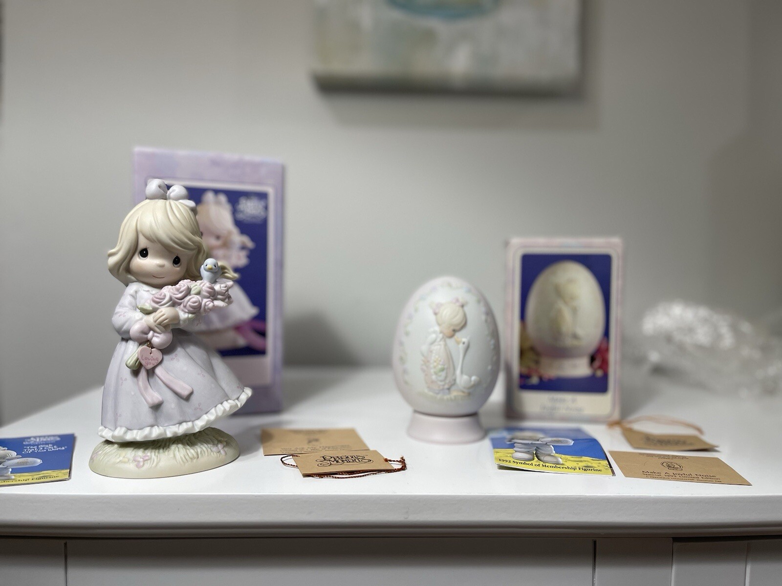 Precious Moments Make A Joyful Noise You Are Happiness Easter Egg Duck Girl Lot