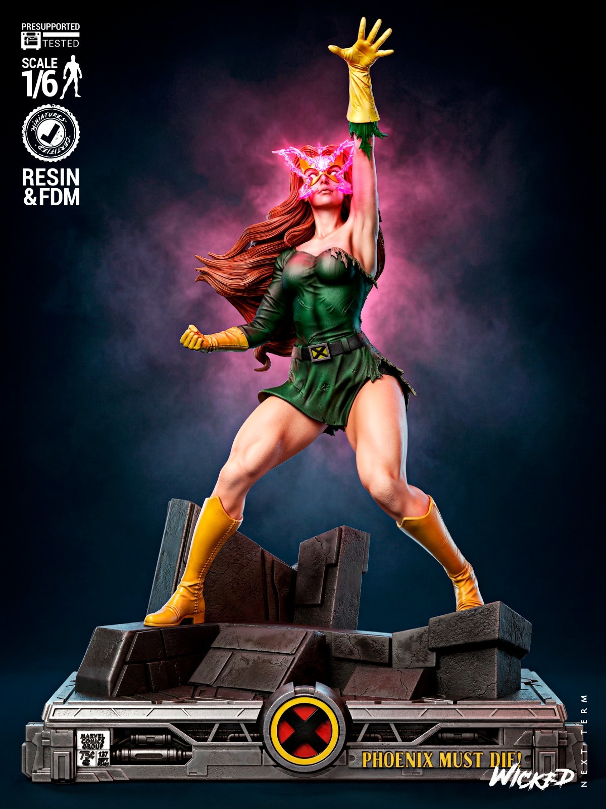 Jean Grey | Phoenix Awakening Edition | UNPAINTED | 1/8 Scale Resin Kit