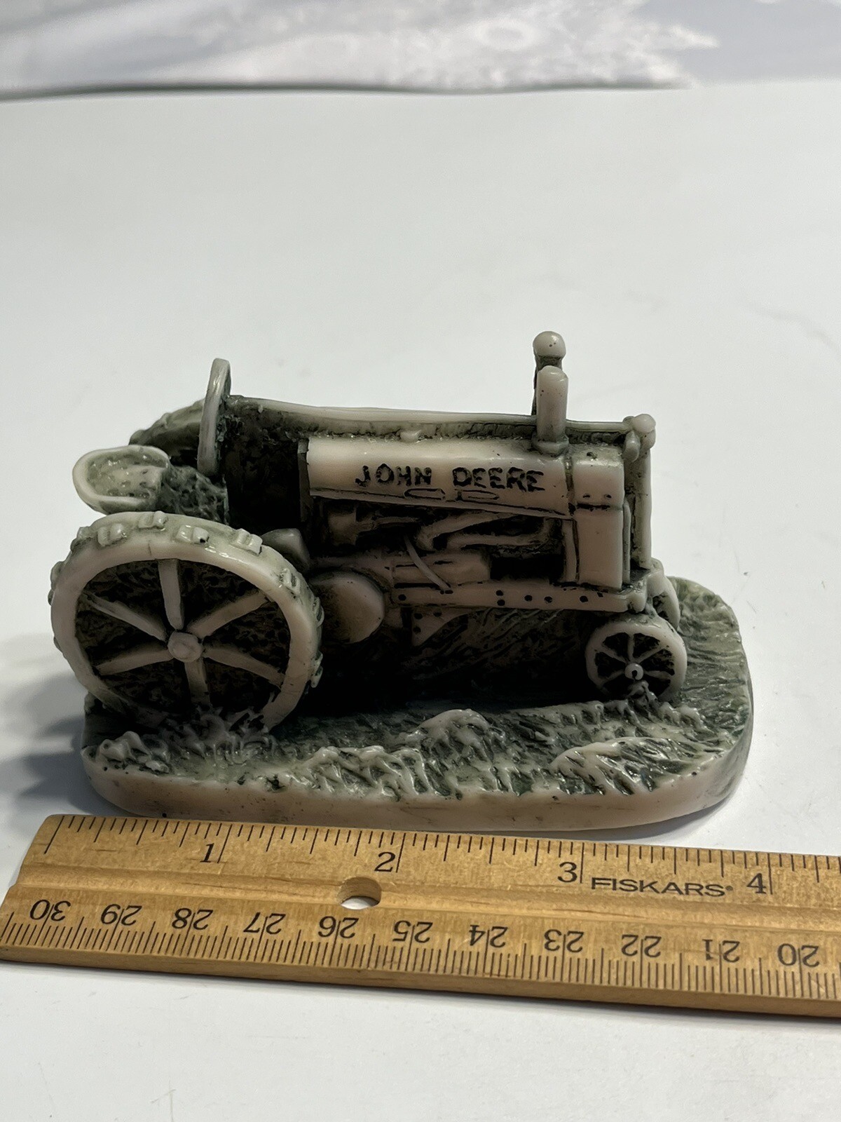Georgia Marble John Deere Carved Tractor Figurine Ltd Ed
