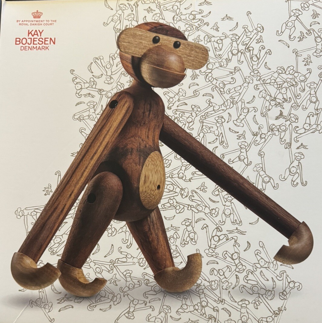 Rosendahl Teak Wooden Kay Bojsen Monkey Small 18.5 cm – Brand New