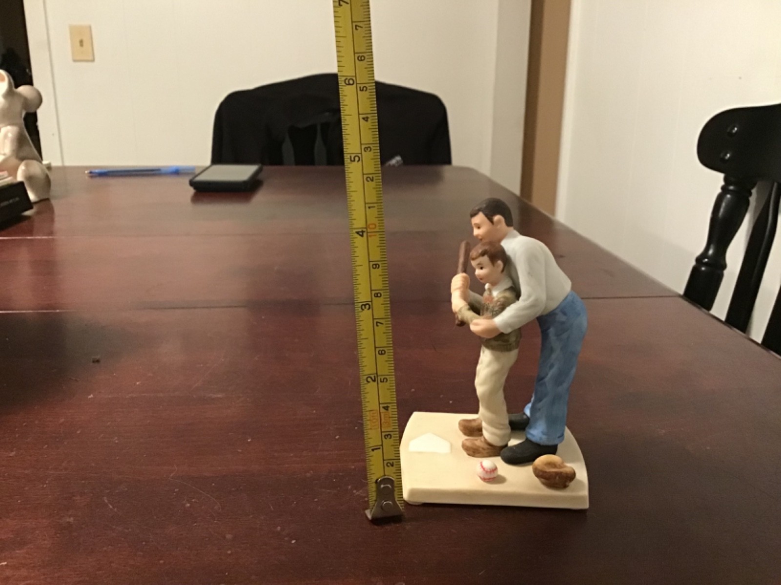 Home Run Slugger Norman Rockwell Porcelain Figurine 1986