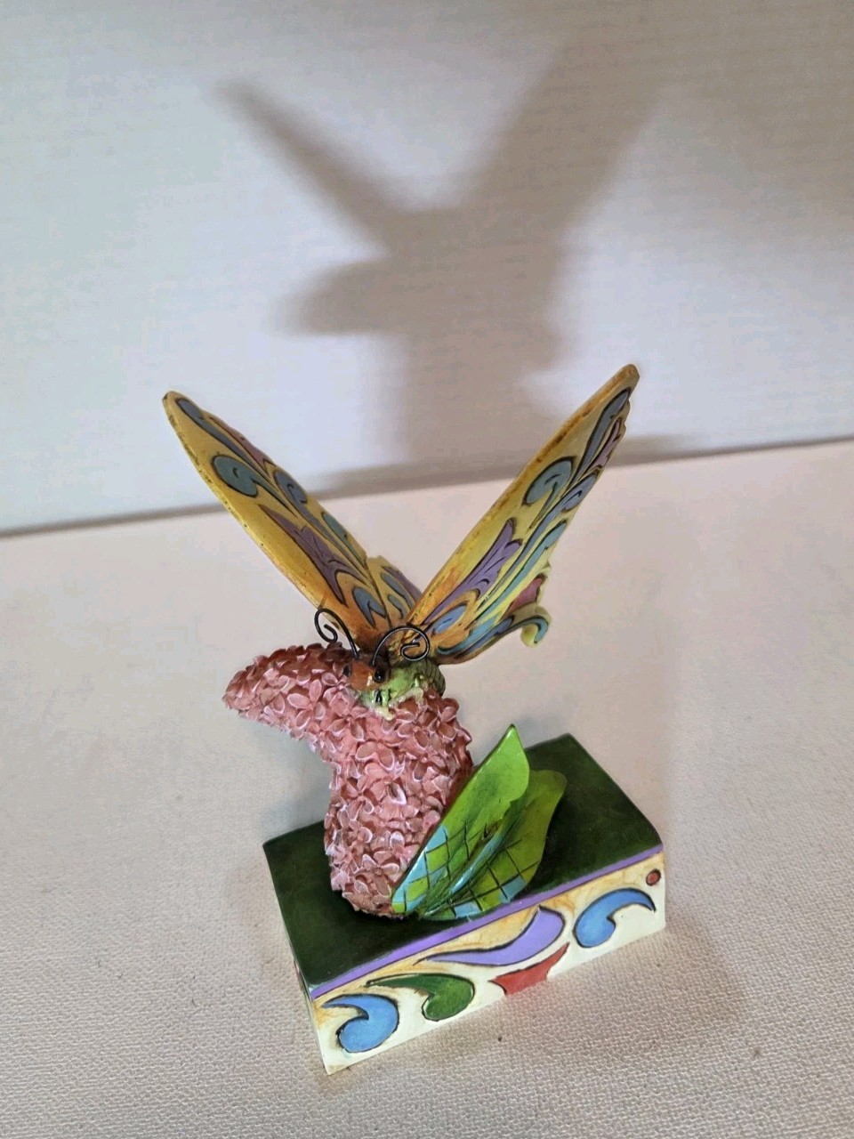 Jim Shore”Butterfly Kisses” Figurine Heartwood Creek Enesco, 2013 Stone Resin