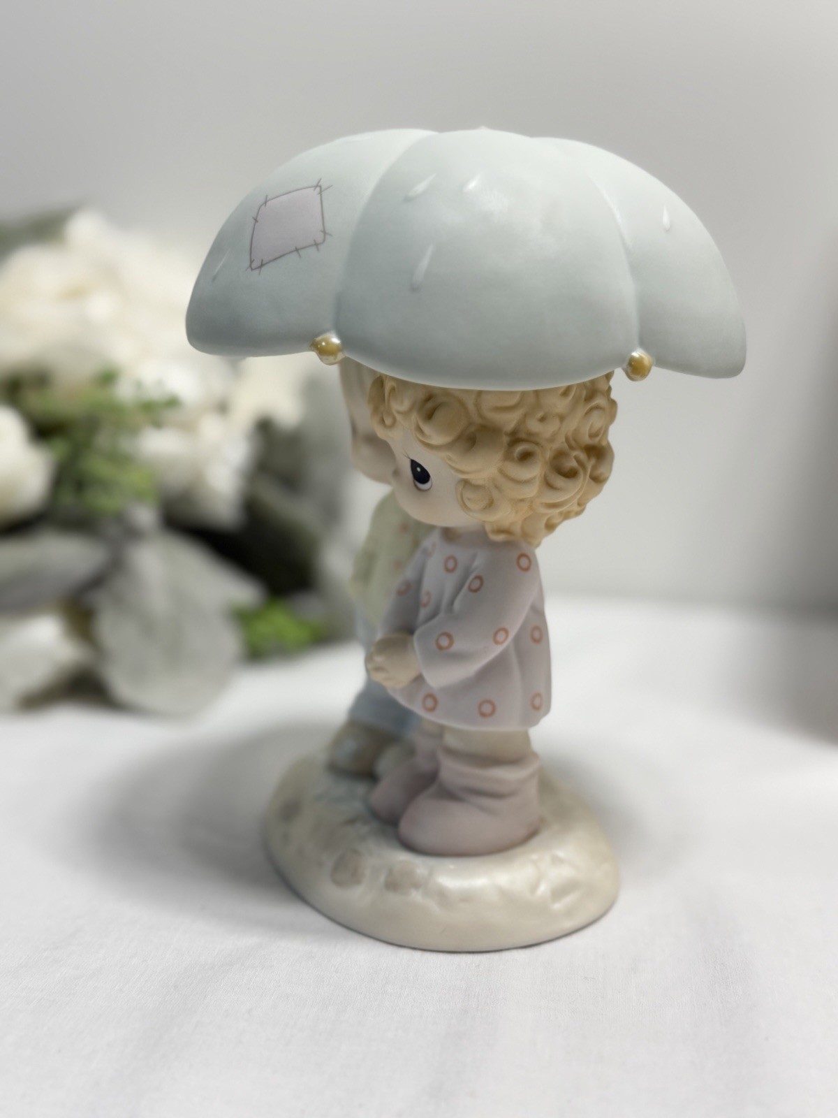 Enesco Precious Moments 523550 “He Is Our Shelter From The Storm”