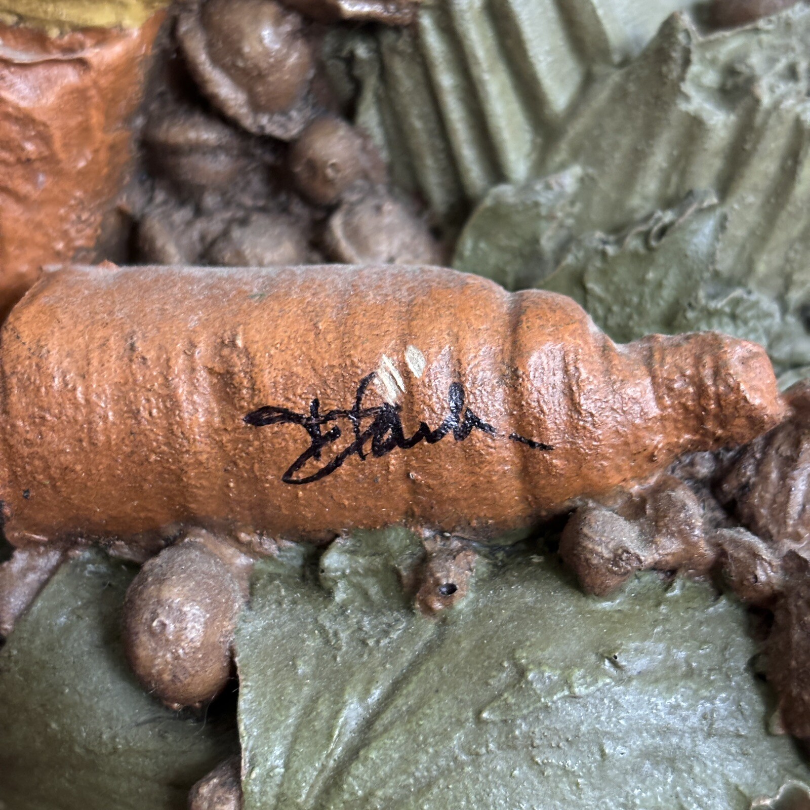 TOM CLARK “Stu” Gnome Large 10″ Retired #37 Hand Signed Vintage 1983 Carrot Stew