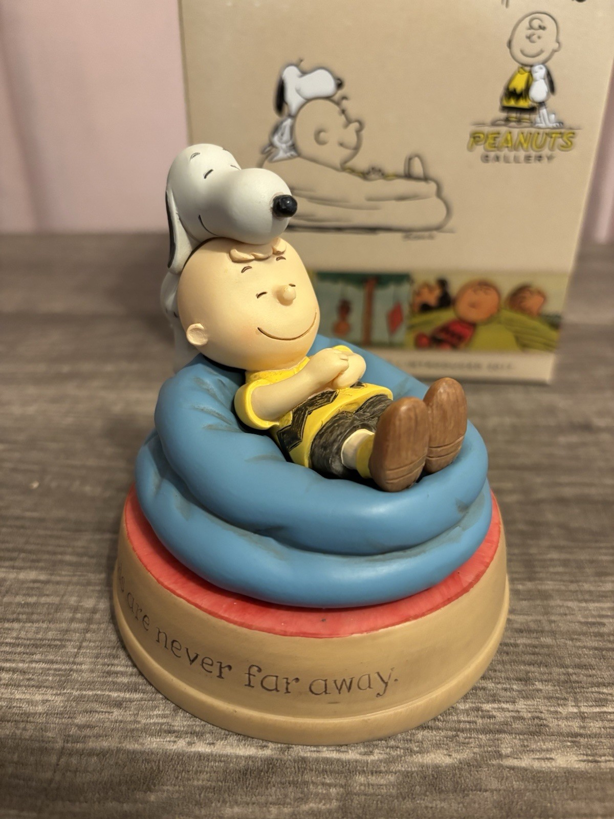 NEW IN BOX! Hallmark PEANUTS “Good friends are never far away.” Figurine 2017