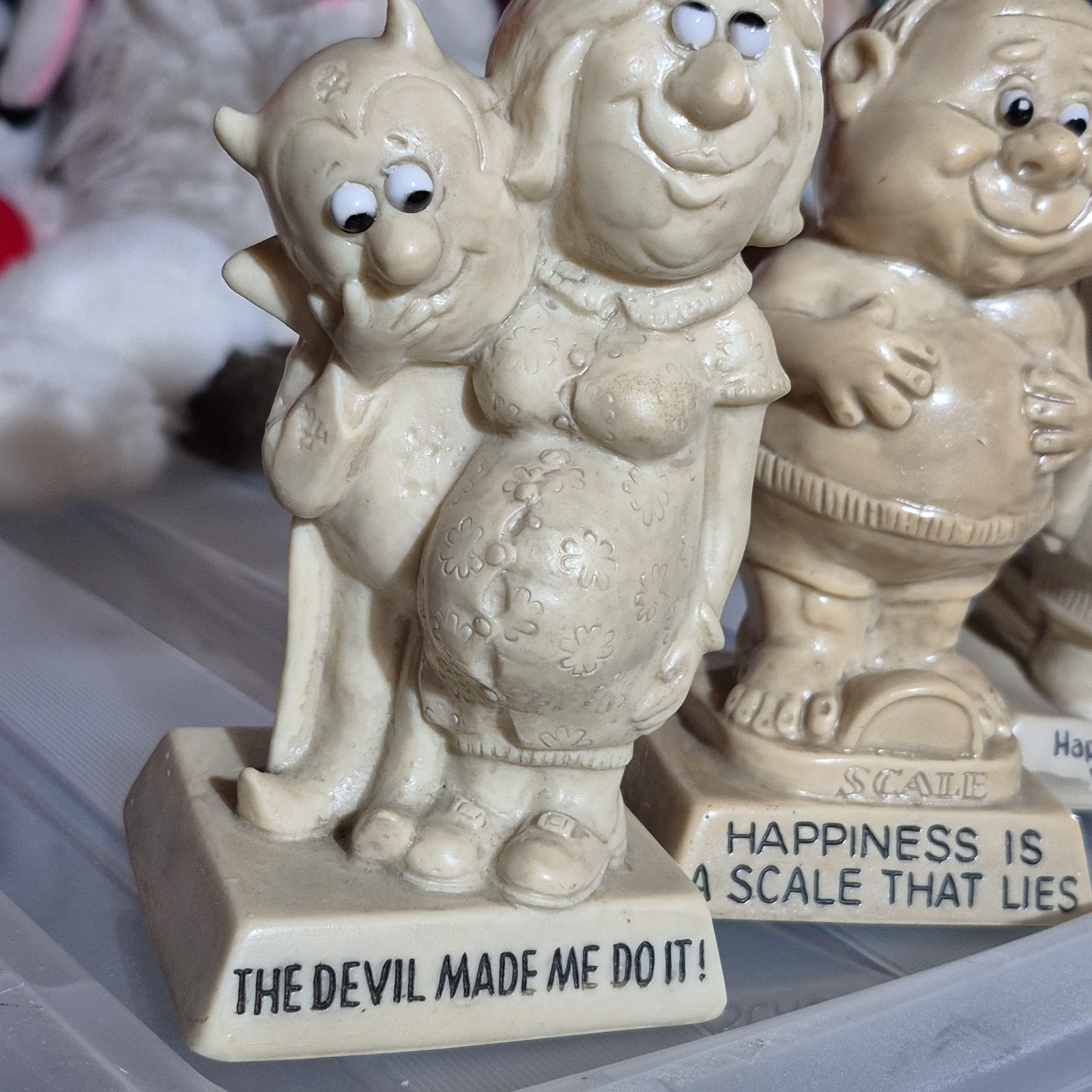 Vintage 1970s Resin Figure Lot of 5 – Russ Berrie & Paula Co. Sillisculpts…