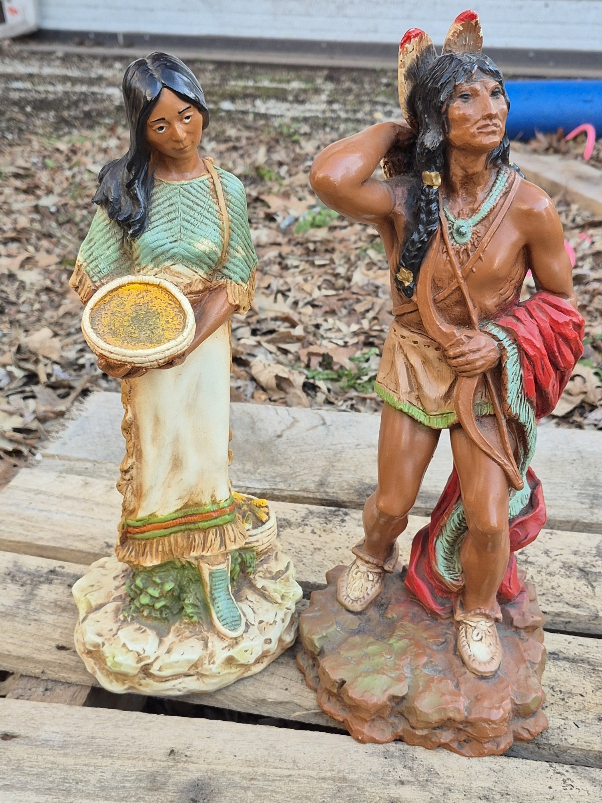 1980 Homco 1976 Universal Statuary Corp. Indian Brave Chicago Native American