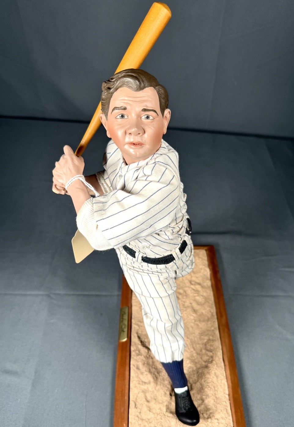 Babe Ruth Yankees Baseball Porcelain Doll Vintage Sports Collector Figurine