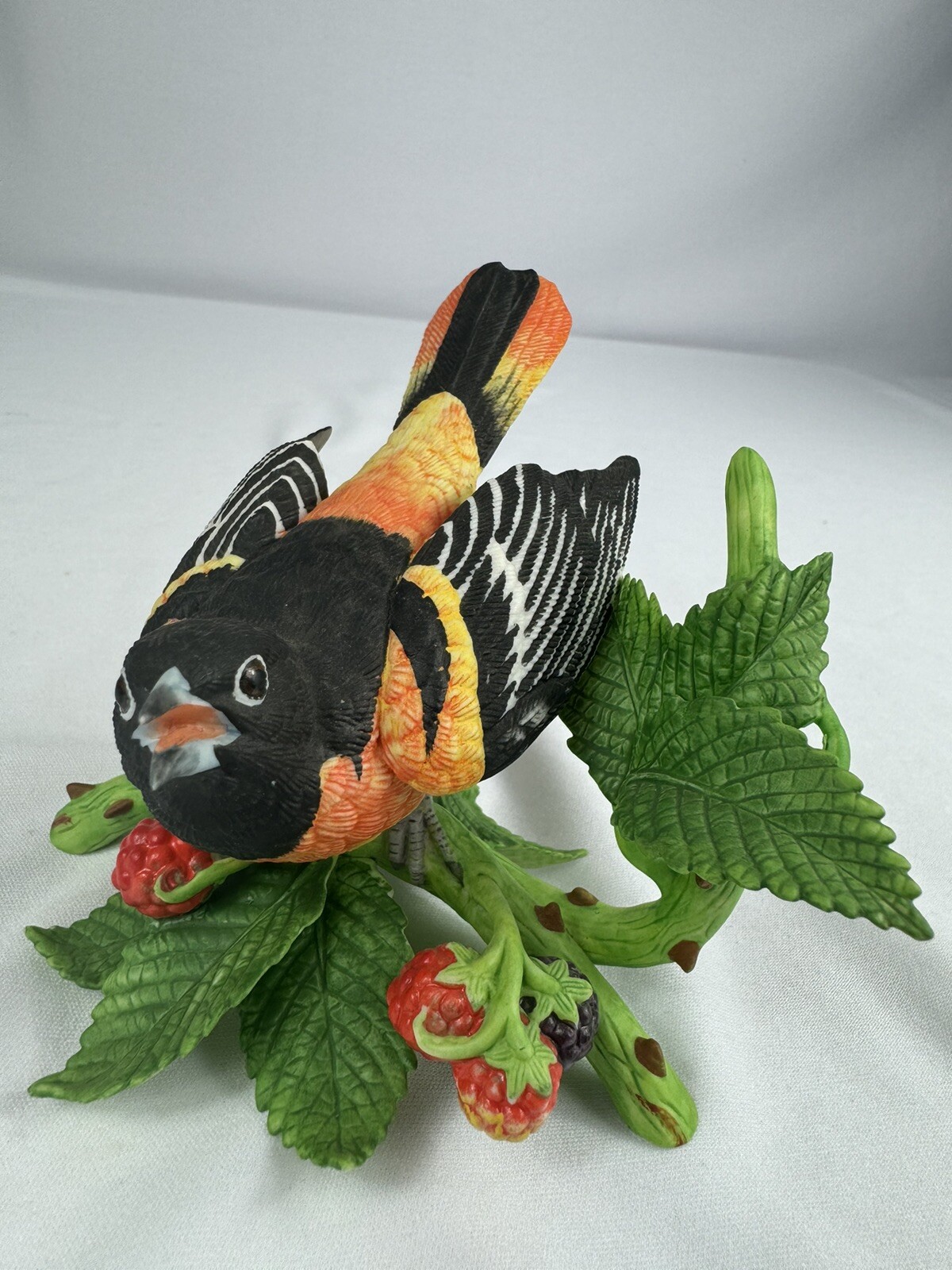 Lenox BALTIMORE ORIOLE Garden Birds Collection 1990 Handcrafted Fine Porcelain