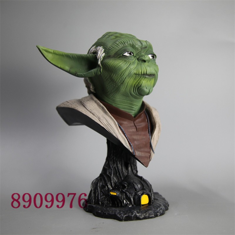 Jedi Yoda Resin Sculpture Painted Bust Statue Model 1/2 Scale 22cm New Stock
