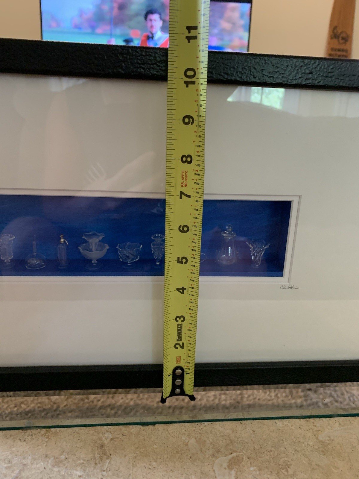 Miniature Christine Schukow Originals Art Glass Collection Framed Box New York