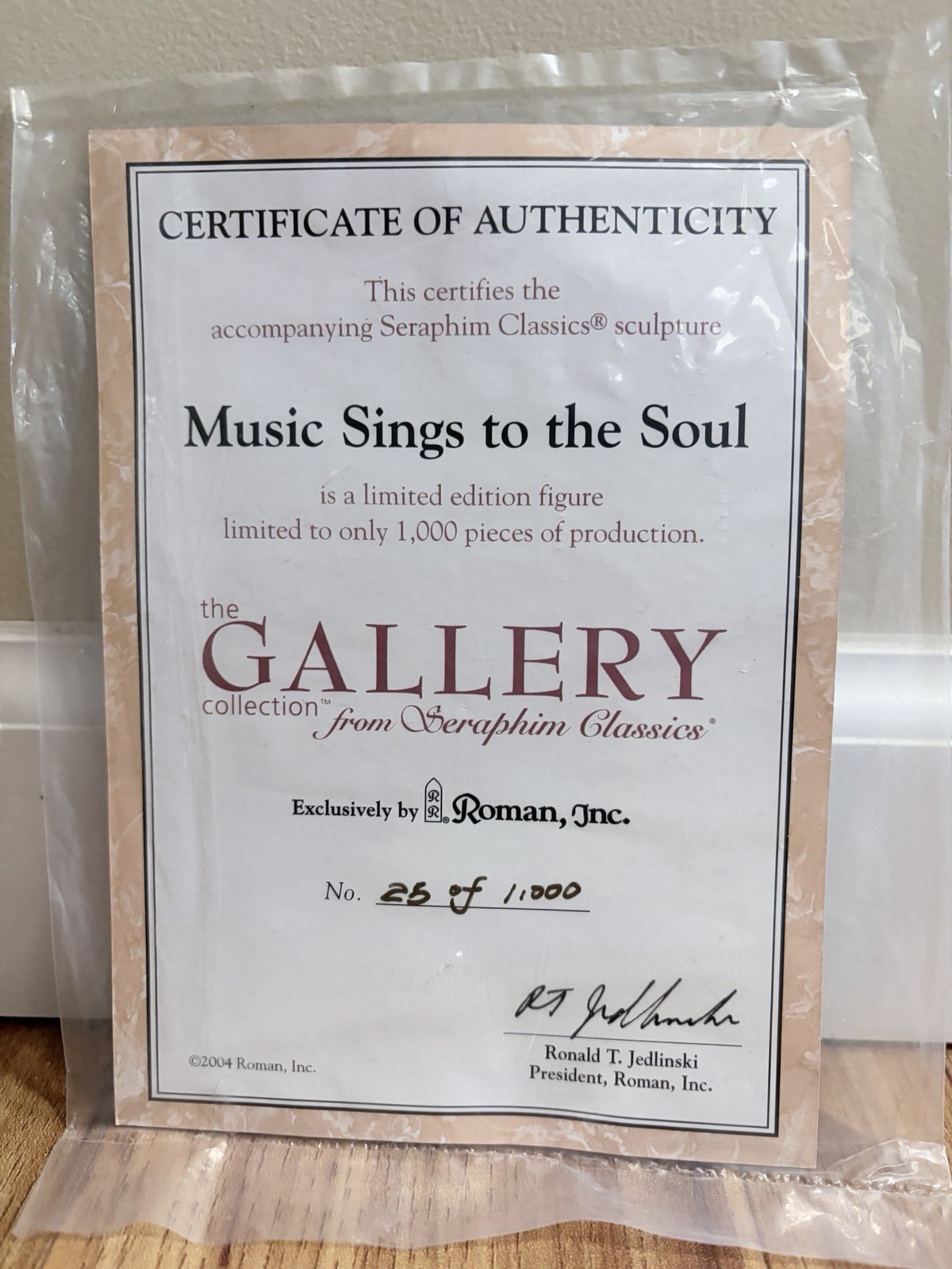 Seraphim Classics Music Sings to the Soul #67836 No. 25 of 1,000 Signed