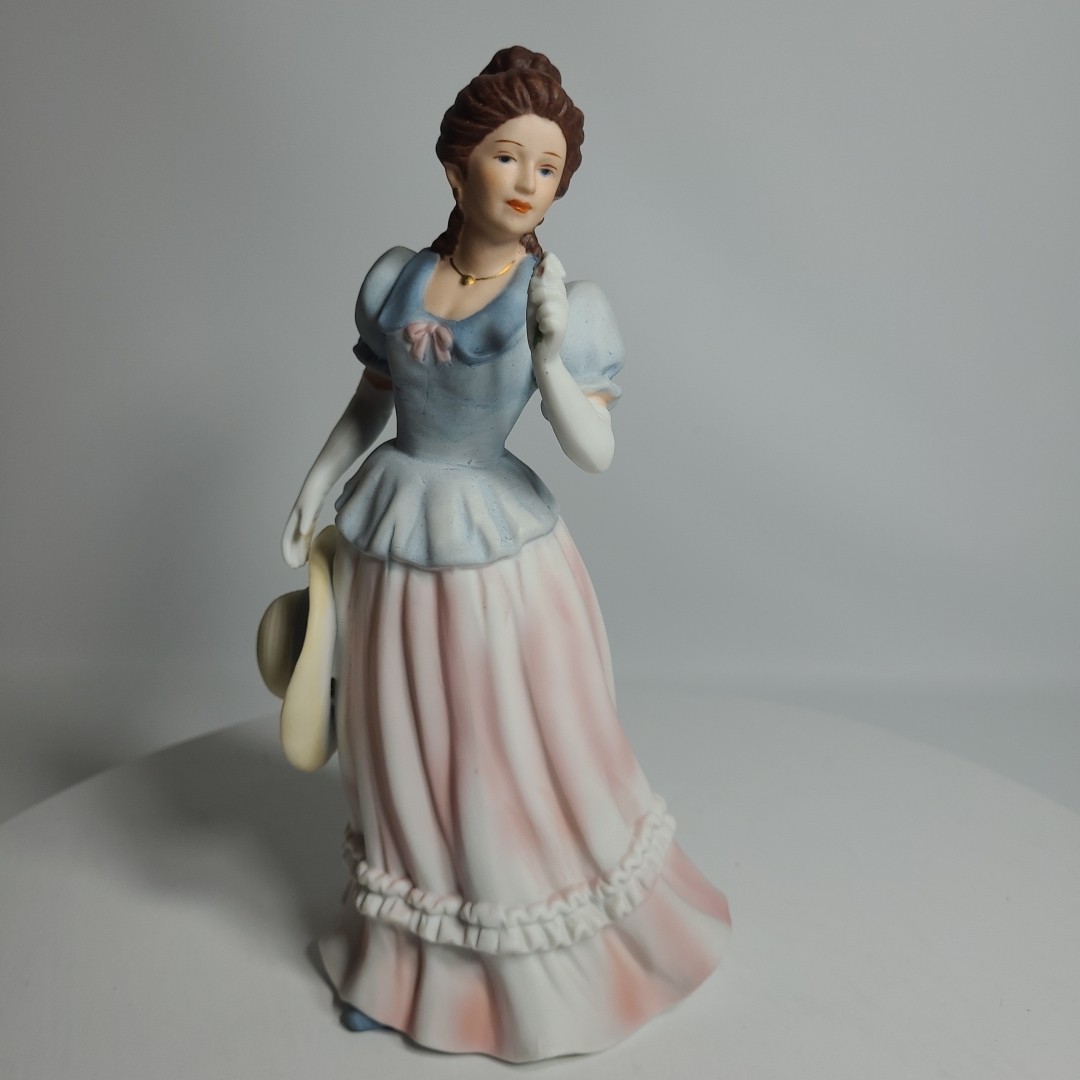 Vtg HOMCO/Home Interior Porcelain Figurine Victorian Woman Lady, Madeline, #1452