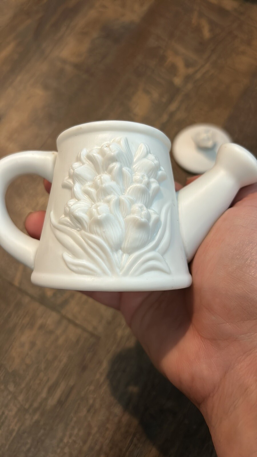 Vintage Ceramic Watering Can Flower Collectable venky fine porcelain dehua china