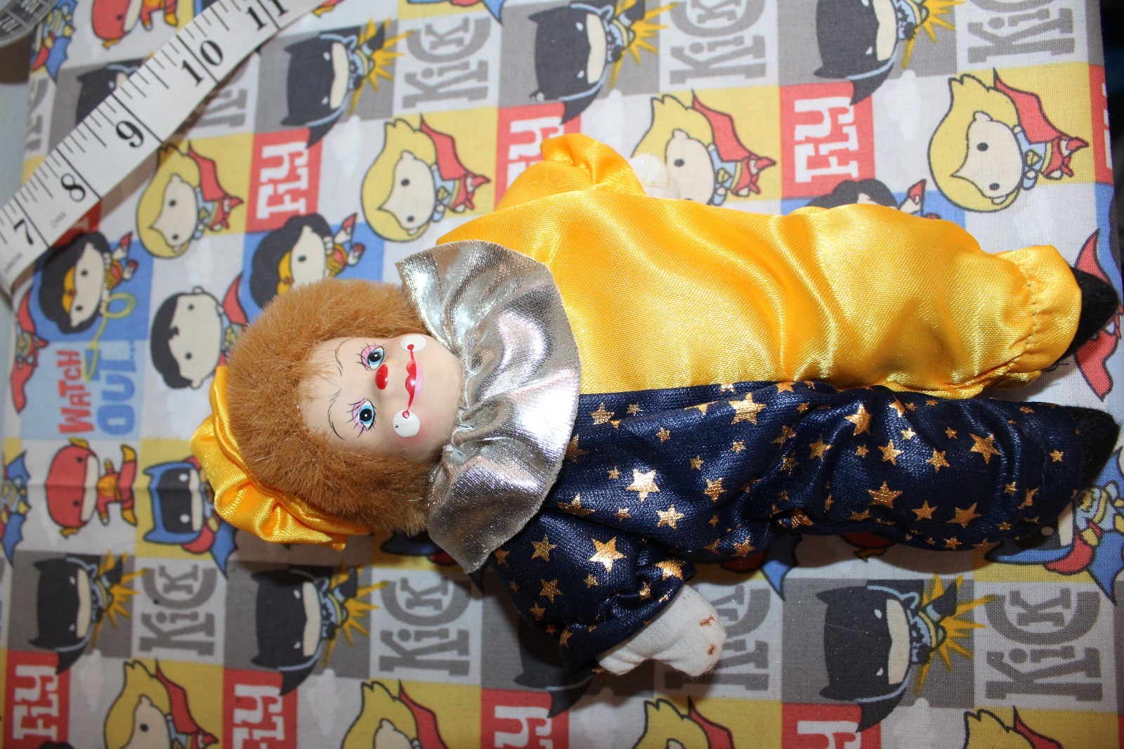 VTG Clown Shelf Sitters Set of 6 Super Cute 1 Medium 5 Small