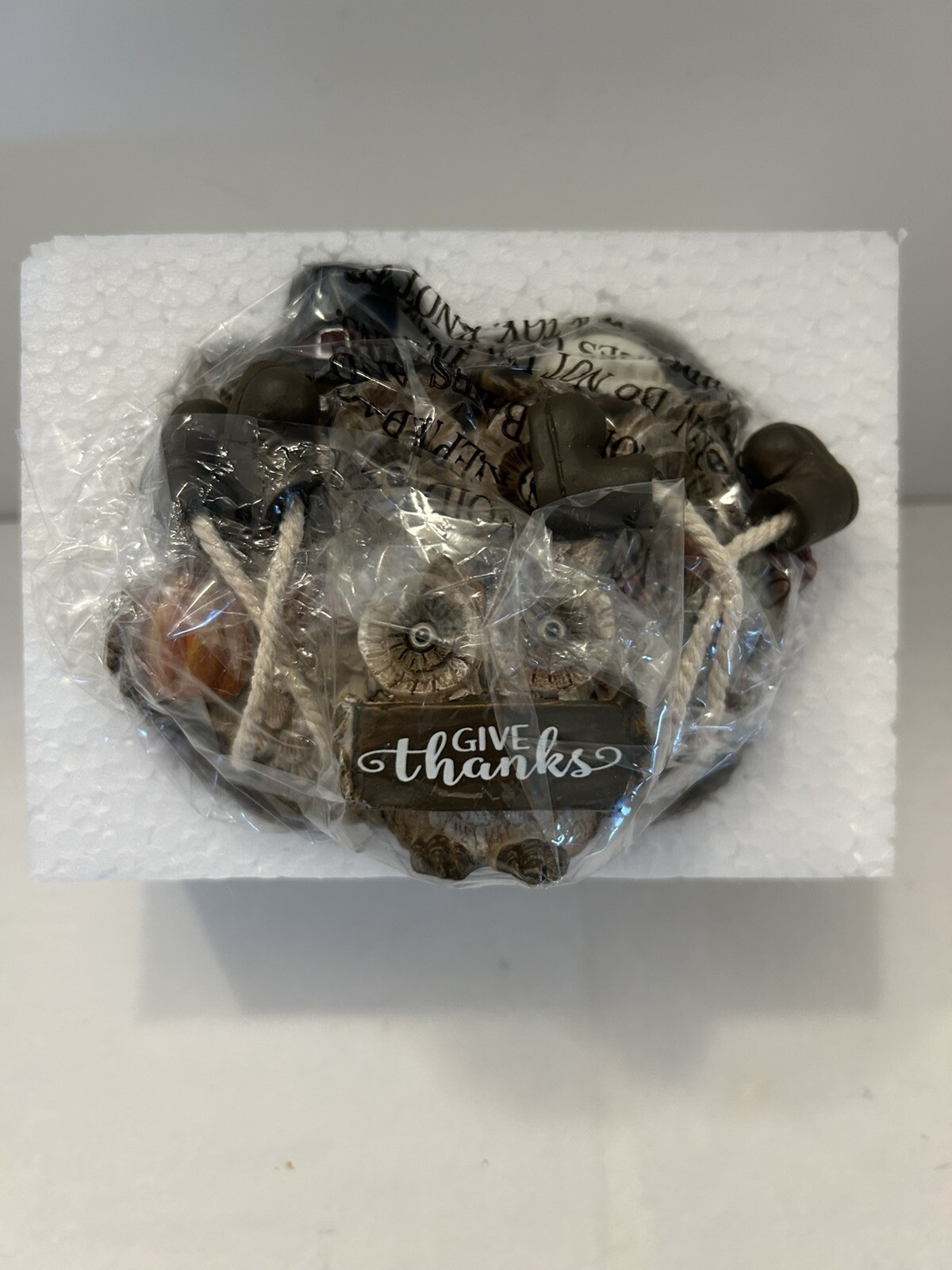 OWLS SHELF SITTER Figurine Thanksgiving Fall Autumn Cracker Barrel NEW IN BOX