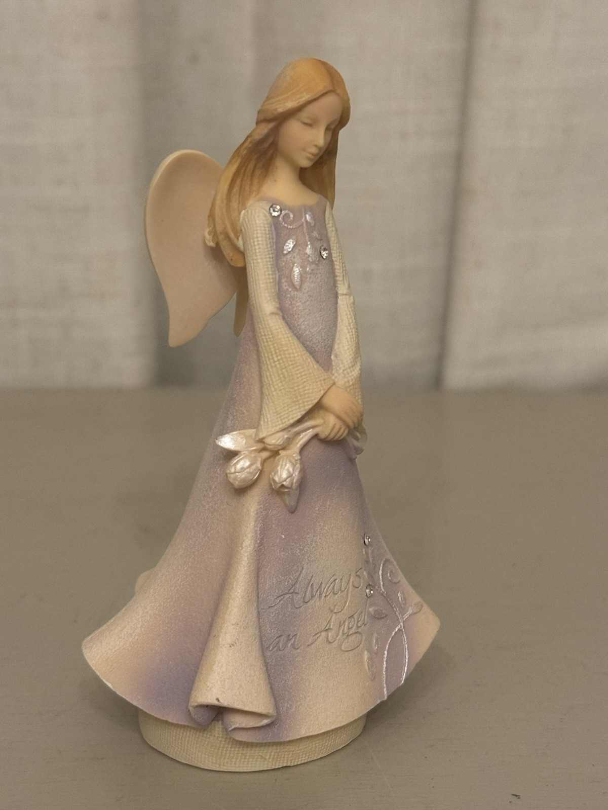 Foundations by Enesco Angel Figurine with Flowers Bouquet #4025647 by Karen Hahn