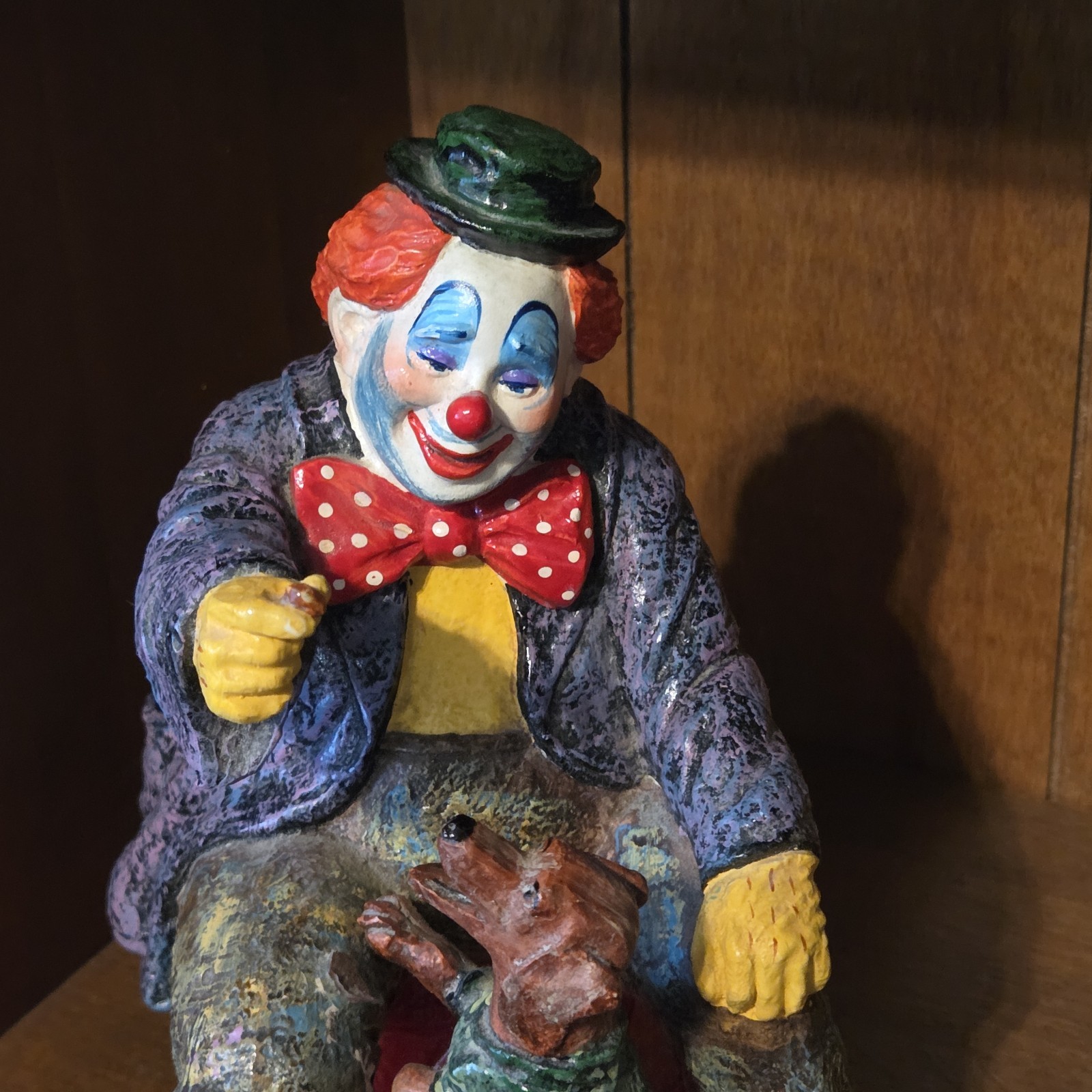 Executive Designs Resign Clown With Dog 8inch Figurine