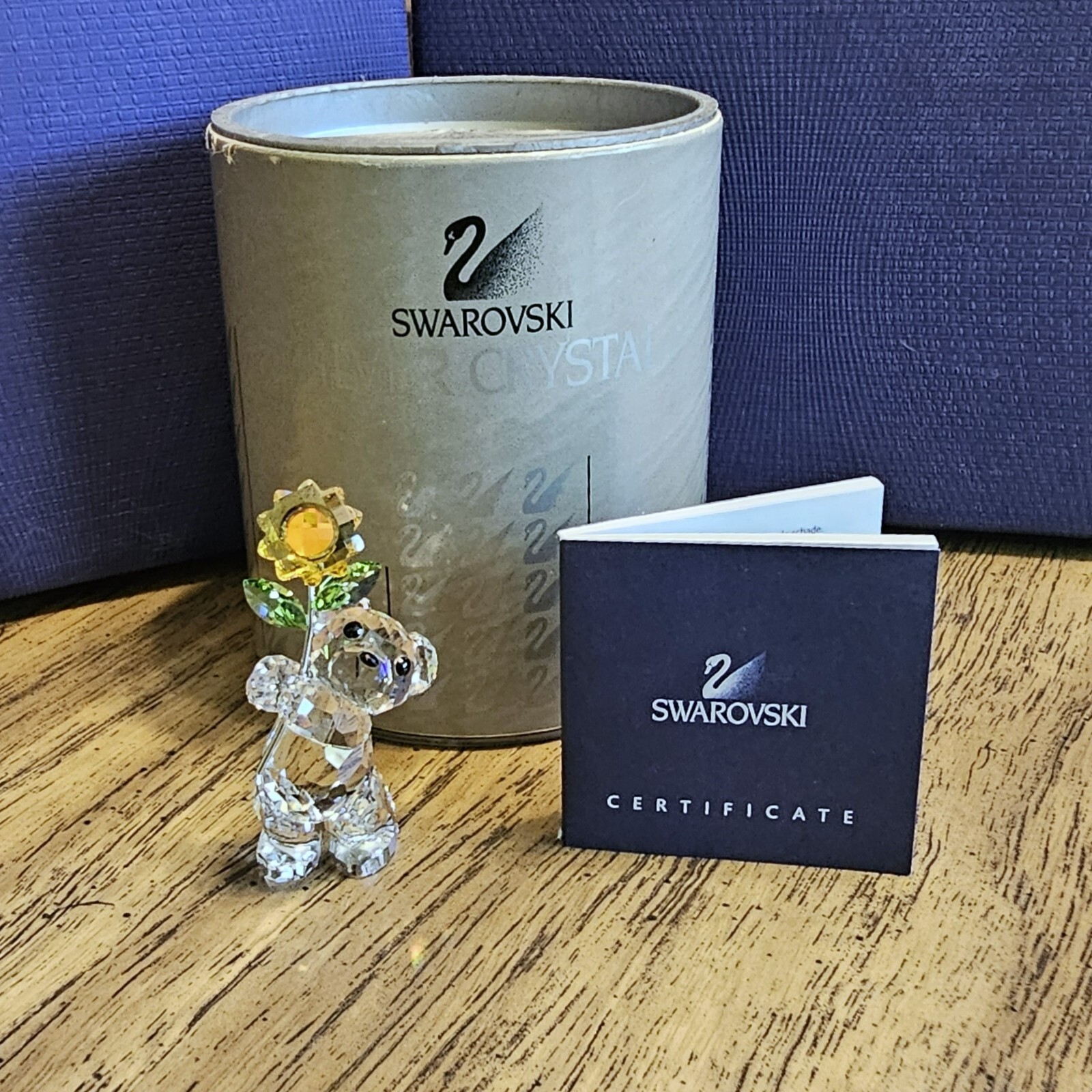 🌻 Swarovski Crystal 2006 “Especially for You” Kris Bear Figurine, Sunflower NIB