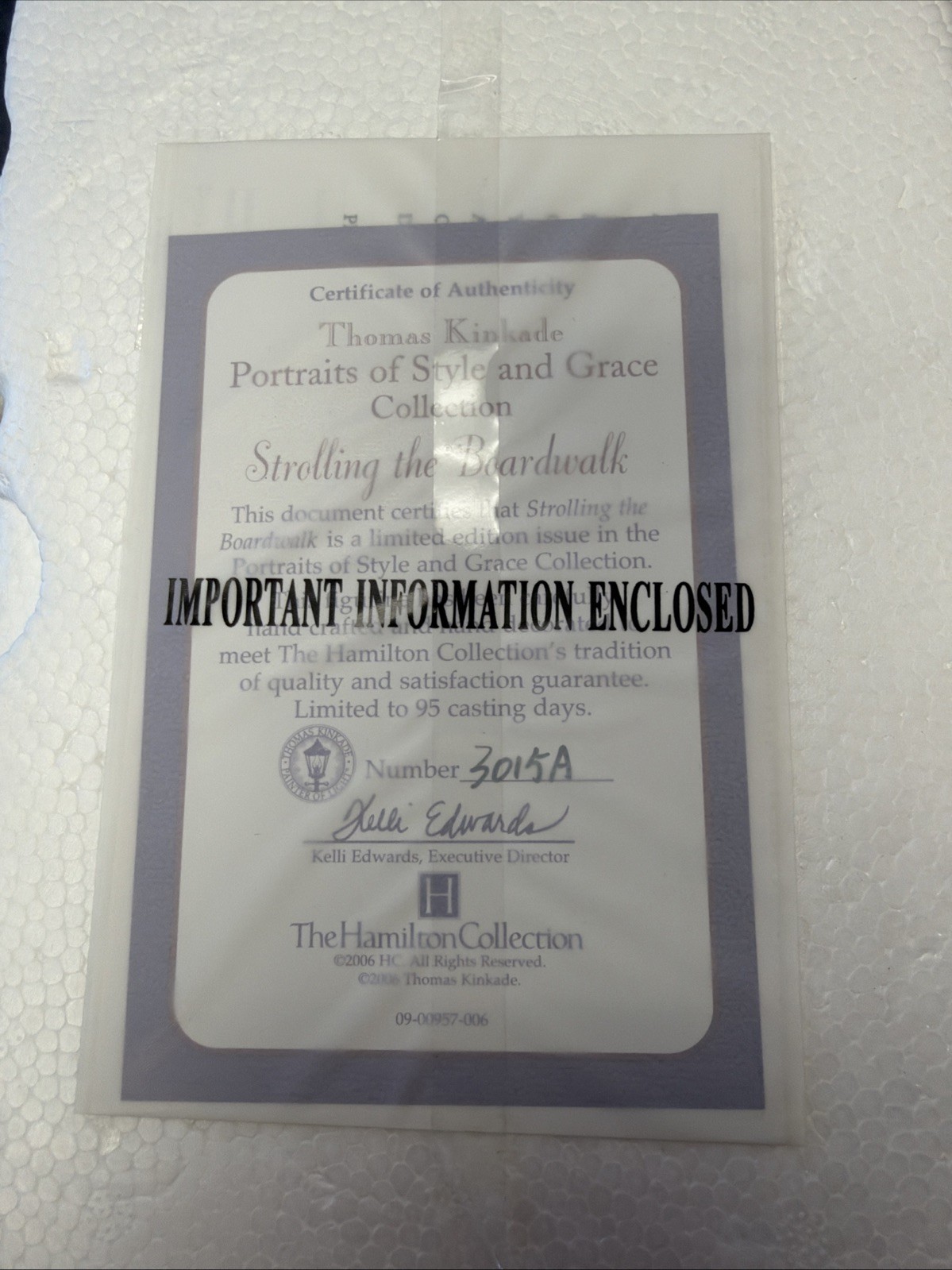 Thomas Kinkade Portraits of Style & Grace Collection “Strolling the Boardwalk”