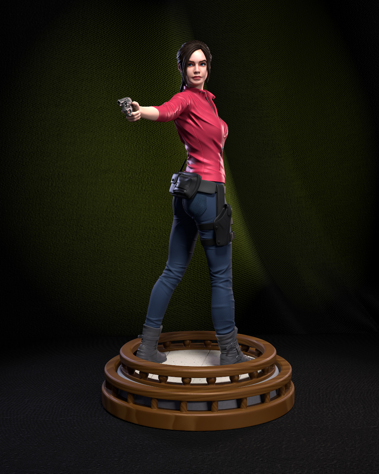 Claire Redfield Figurine Resident Evil Hand Painted Model / DIY Kit 6 pcs