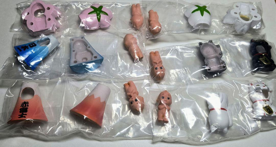 Obitsu Kewpie Headgear Capsule Toys Figure All 6 types Complete set Gacha Japan